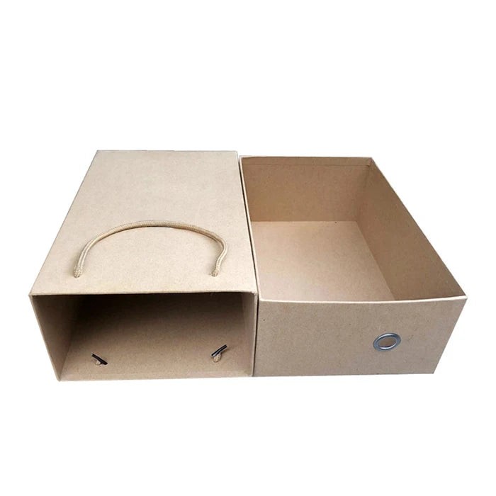 Custom Printed Shoes Kraft Paper Box with Handle New Design Custom Printed Shoes Kraft Paper Box with Handle New Design
