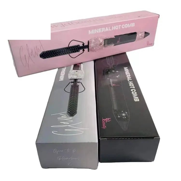 Custom Printing Luxury Flat Iron Hair Straightener Comb Custom Printing Luxury Flat Iron Hair Straightener Comb