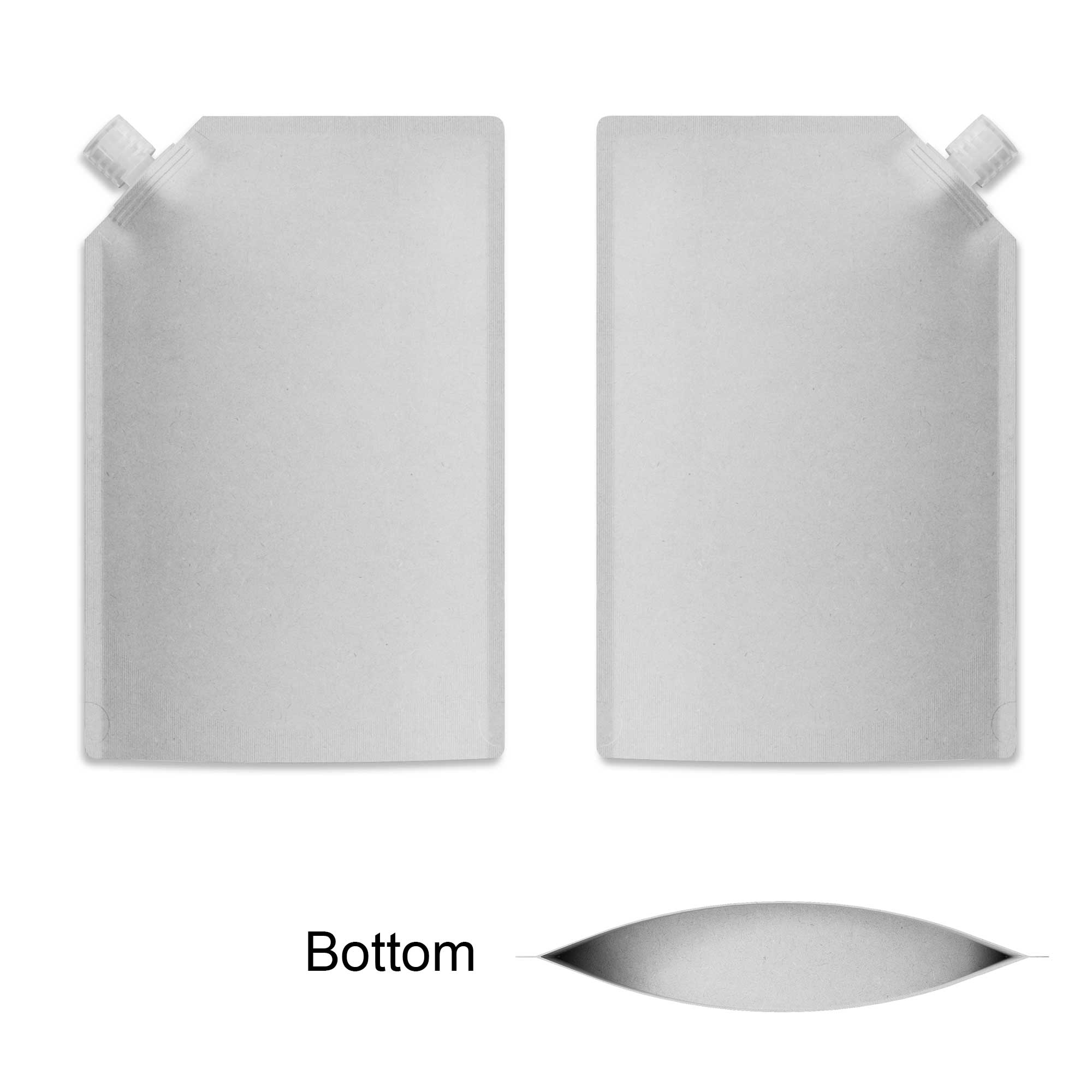 Customizable Classic Kraft Bottle Pouch with Corner Wide Customizable Classic Kraft Bottle Pouch with Corner Wide