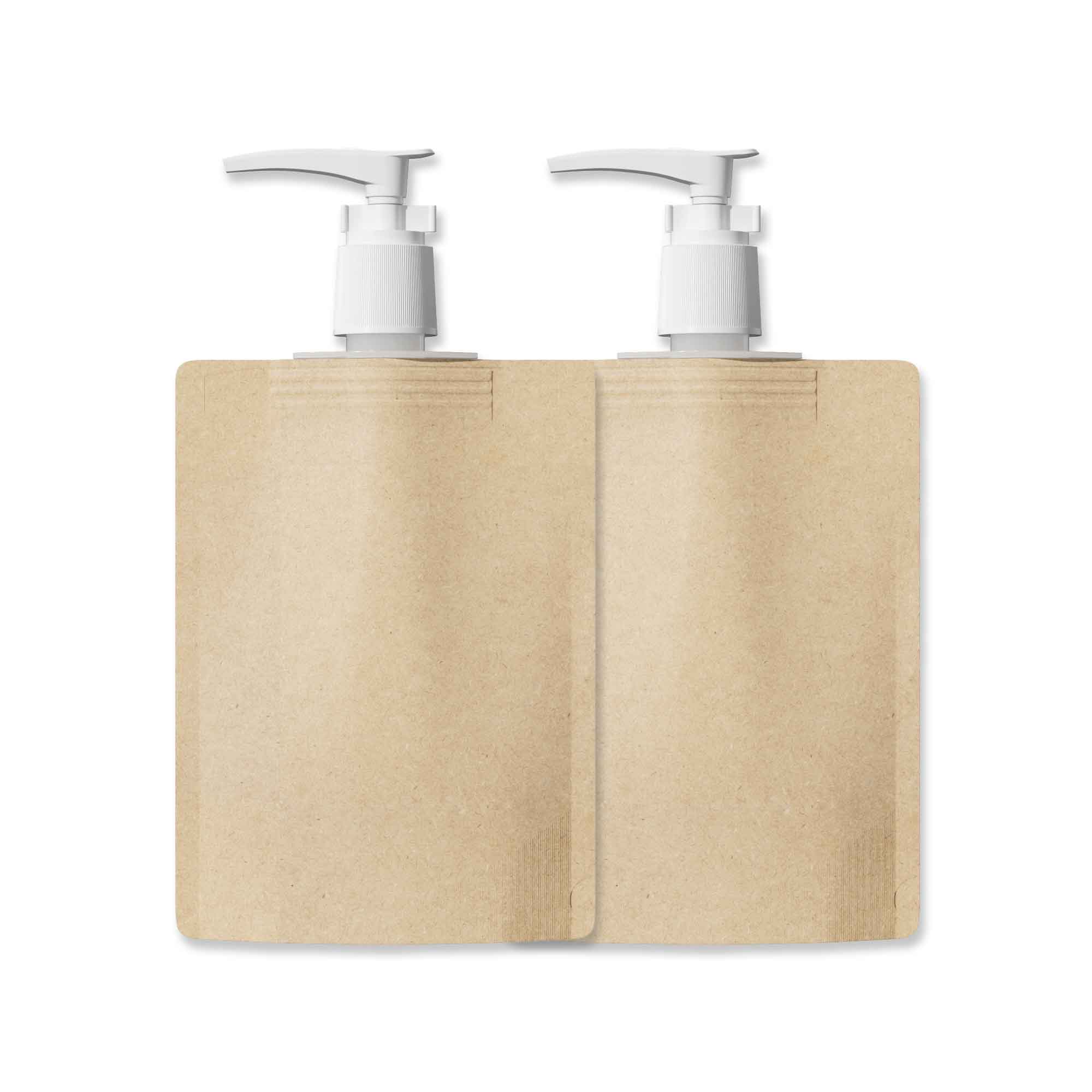 Customizable Classic Kraft Brown Beauty Dispenser with Top Customizable Classic Kraft Brown Beauty Dispenser with Top