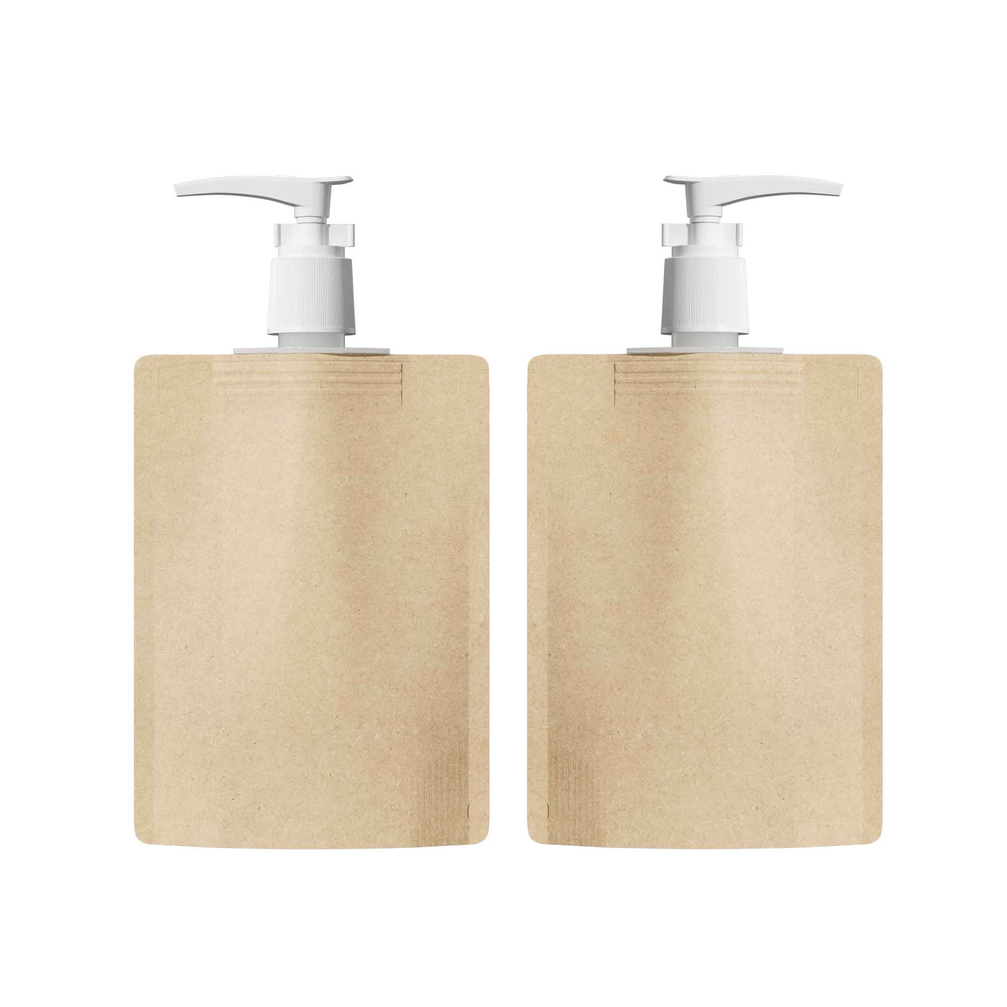 Customizable Classic Kraft Brown Beauty Dispenser with Top Customizable Classic Kraft Brown Beauty Dispenser with Top