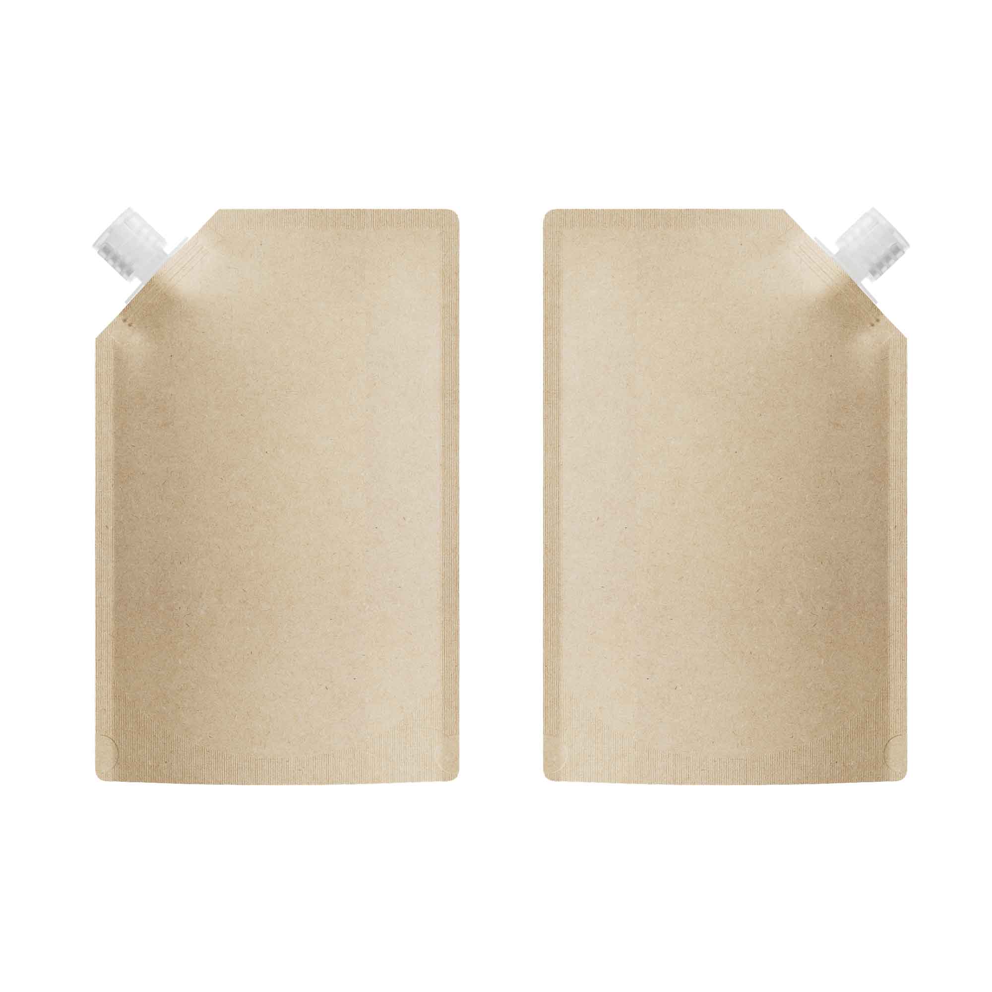 Customizable Classic Kraft Brown Bottle Pouch with Corner Customizable Classic Kraft Brown Bottle Pouch with Corner