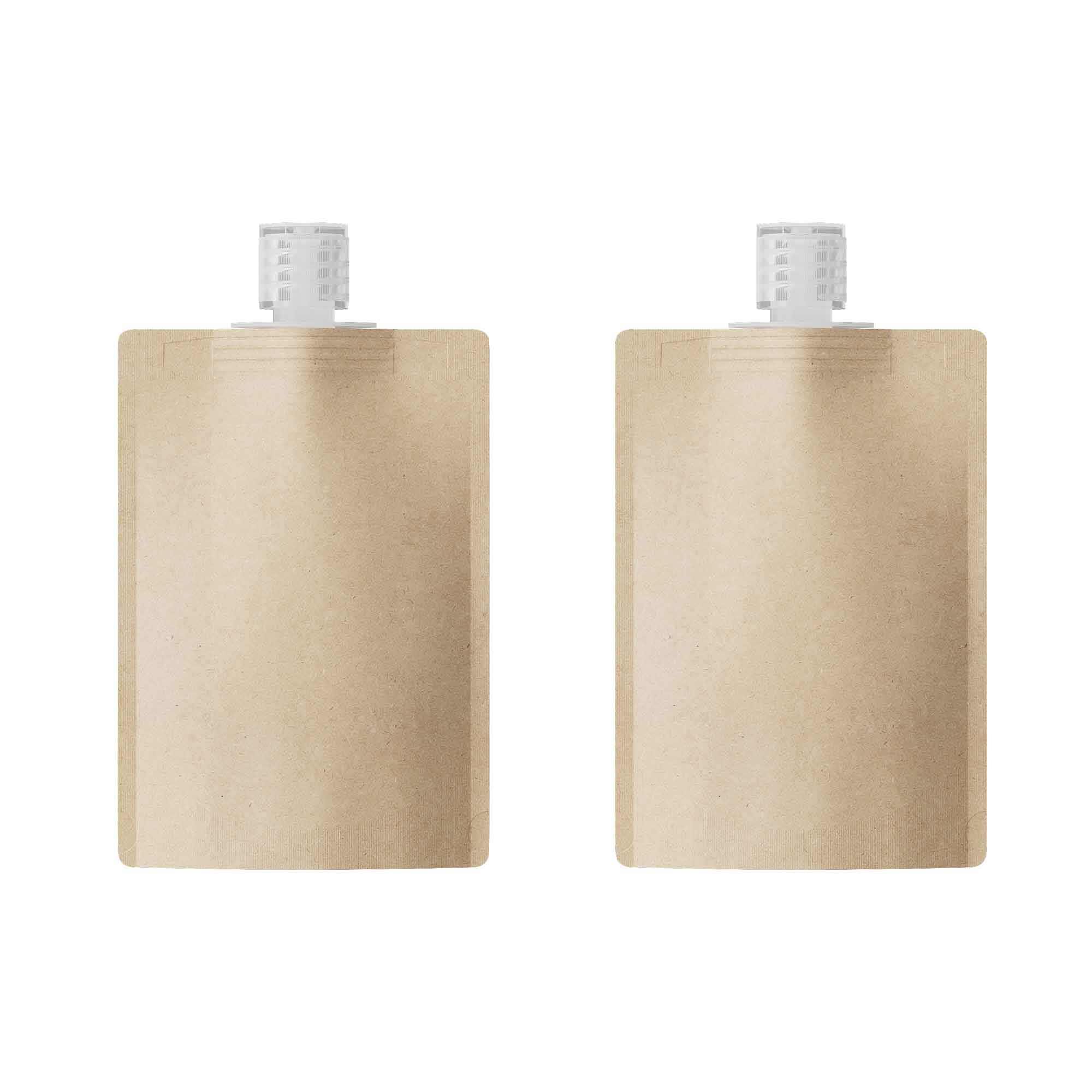 Customizable Classic Kraft Brown Bottle Pouch with Top Wide Customizable Classic Kraft Brown Bottle Pouch with Top Wide