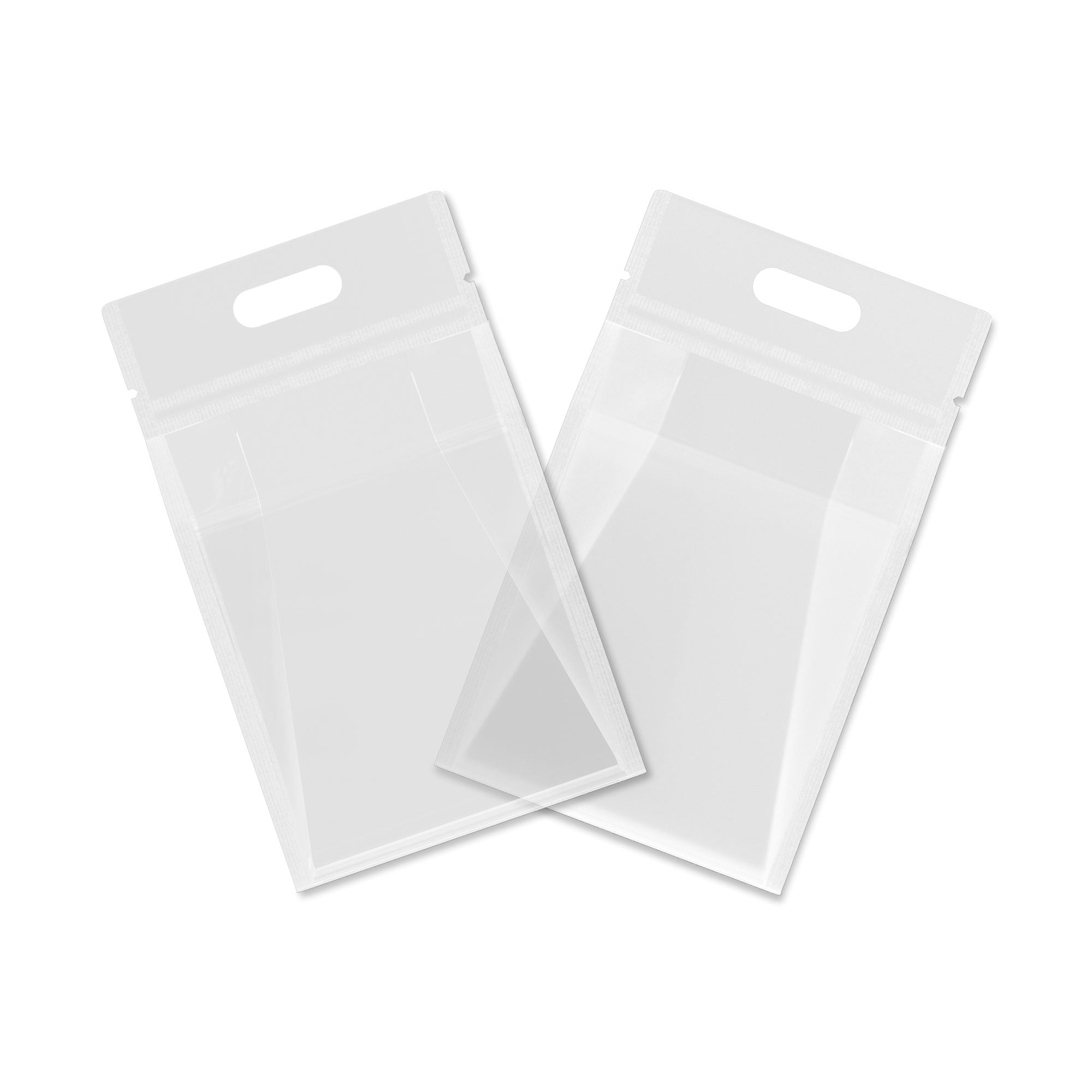 Customizable Clean Clear Polyethylene Side Gusset Stand Customizable Clean Clear Polyethylene Side Gusset Stand