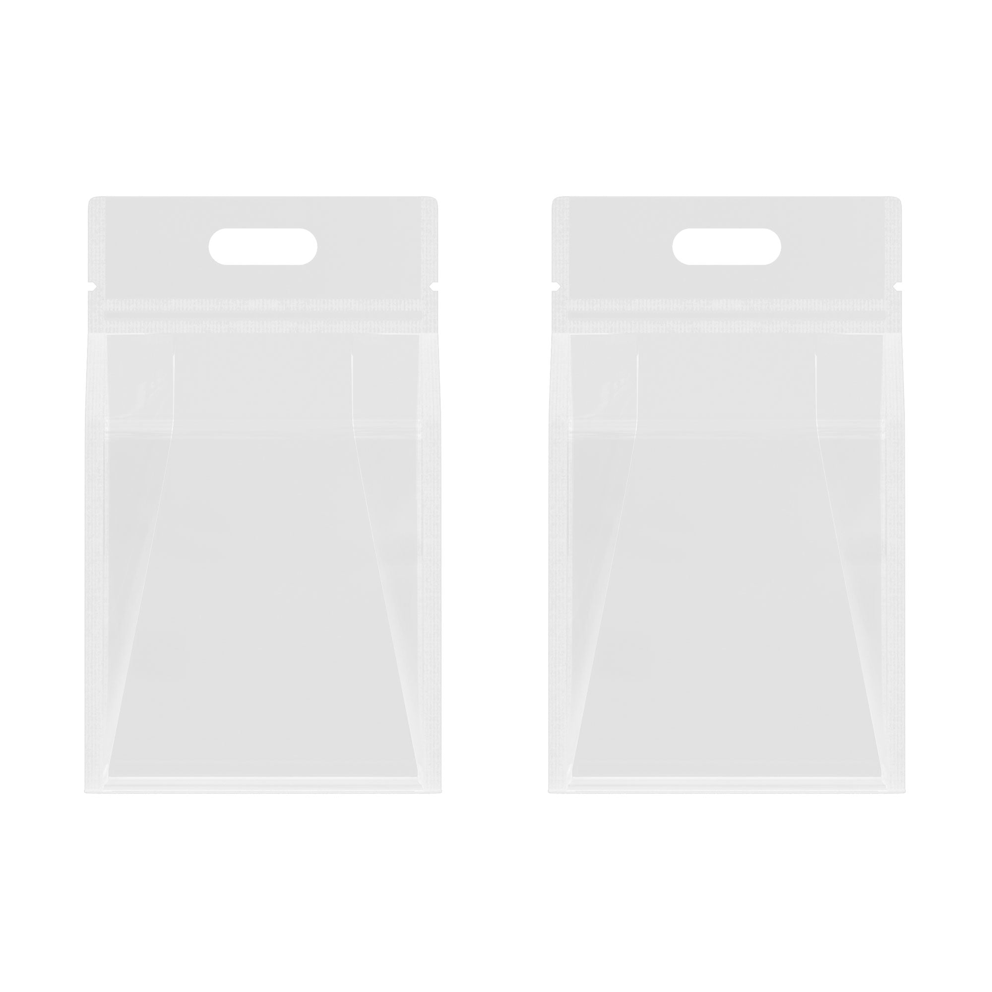 Customizable Clean Clear Polyethylene Side Gusset Stand Customizable Clean Clear Polyethylene Side Gusset Stand