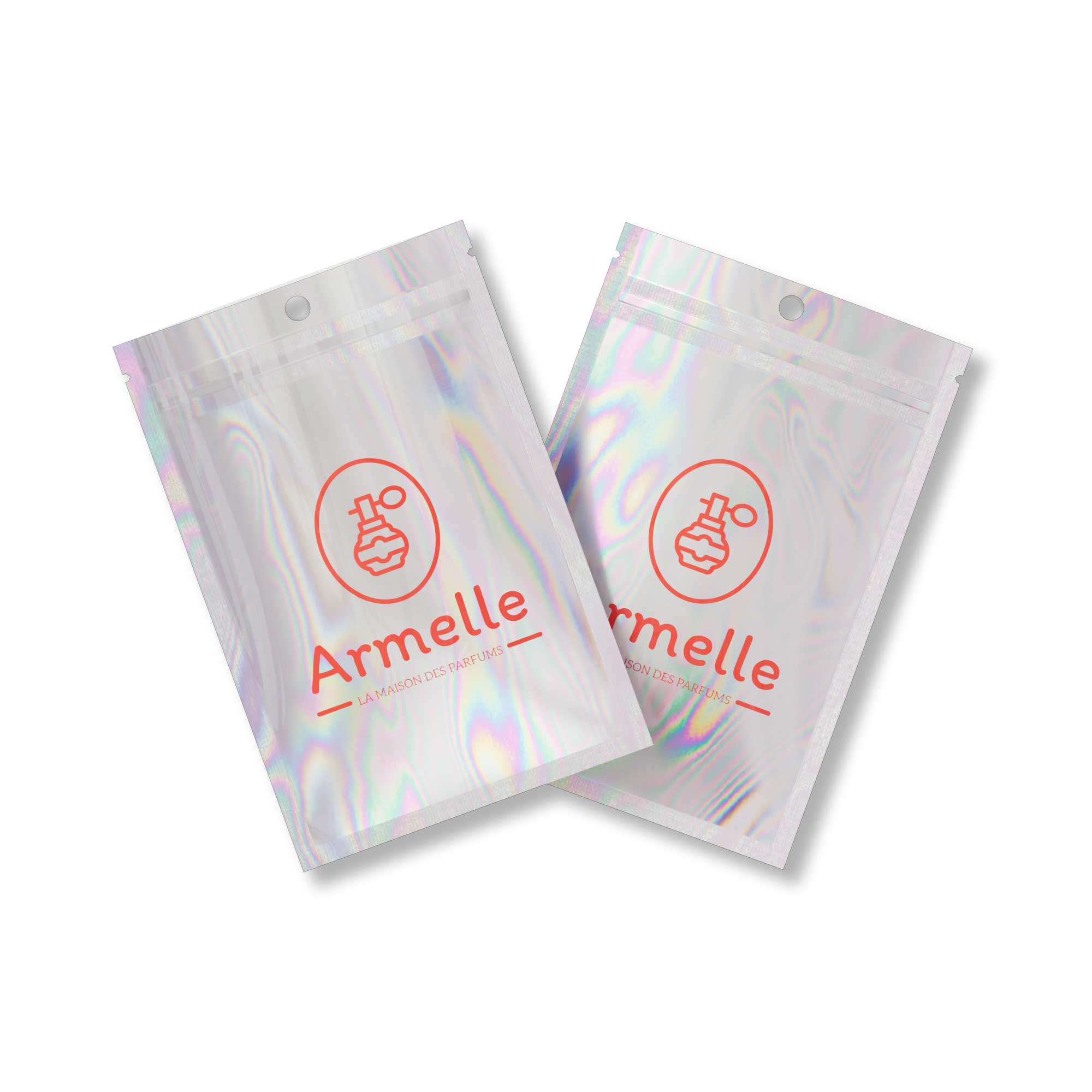Customizable Clear and Half Diamond Holographic Mylar Flat Customizable Clear and Half Diamond Holographic Mylar Flat