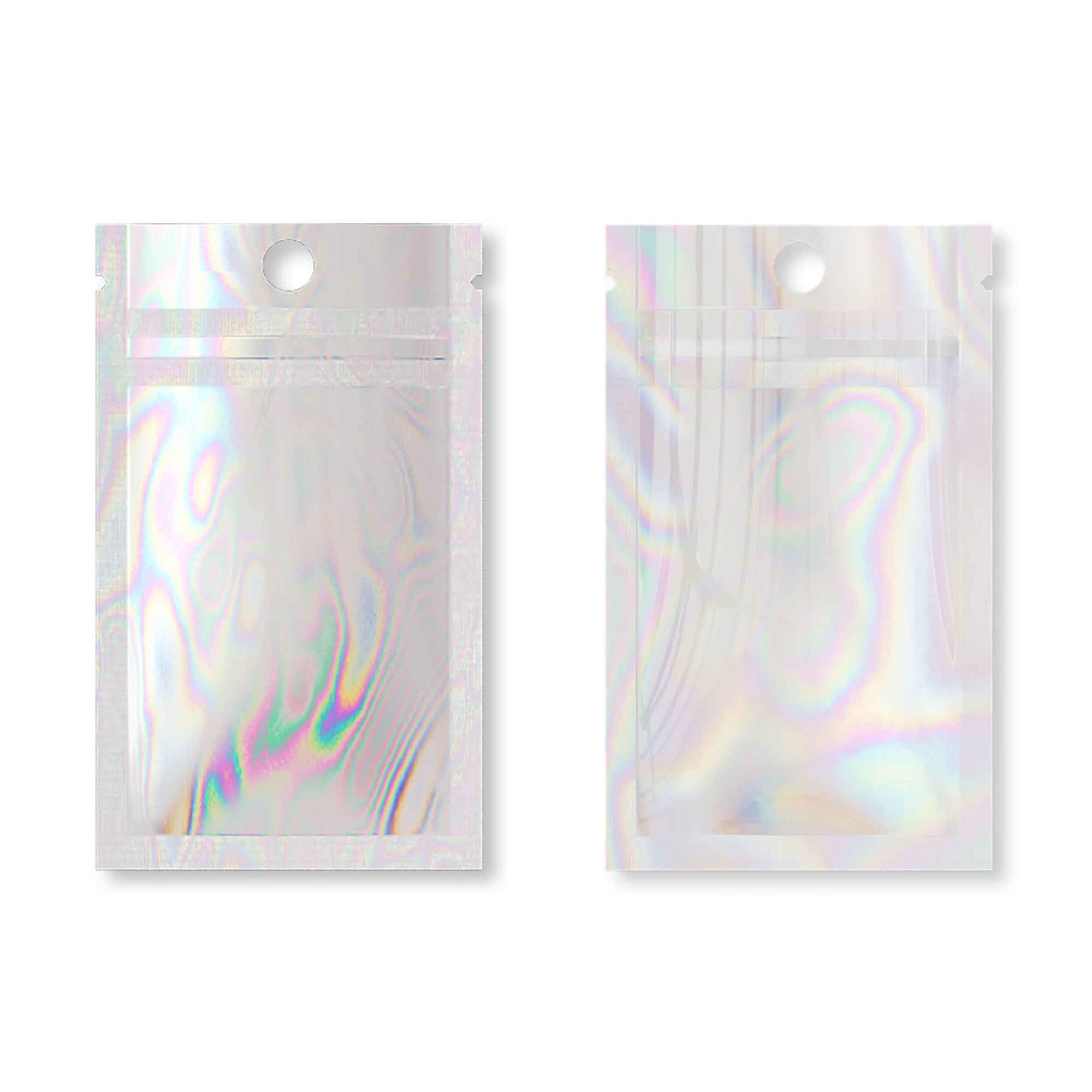Customizable Clear and Half Diamond Holographic Mylar Flat Customizable Clear and Half Diamond Holographic Mylar Flat