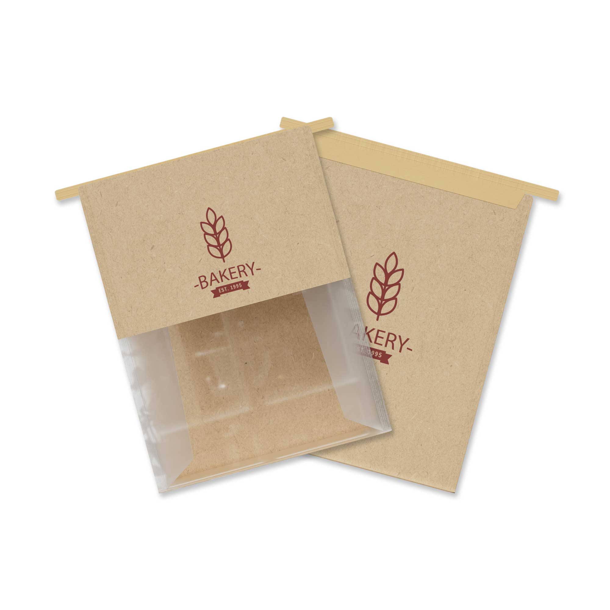 Customizable Cotton Paper Open Top Bakery Bags with Tin Tie Customizable Cotton Paper Open Top Bakery Bags with Tin Tie