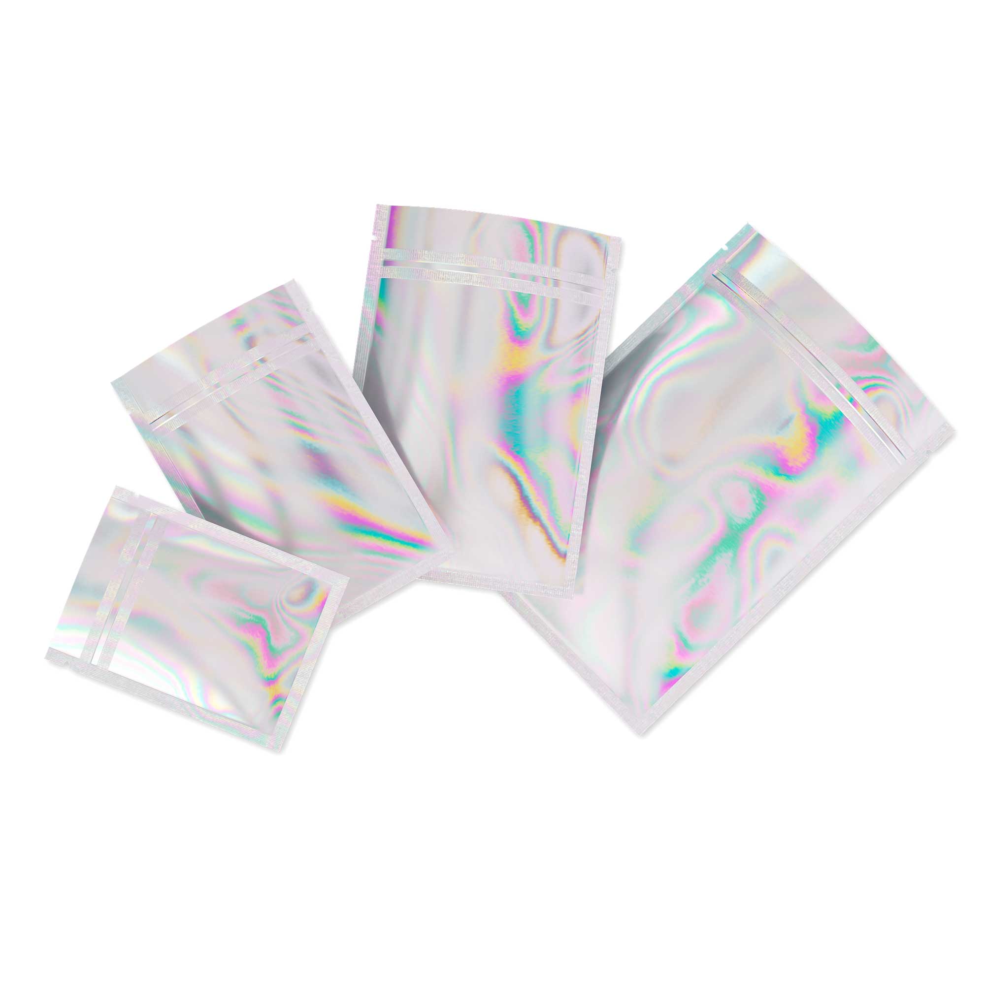 Customizable Diamond Holographic Double-Sided Flat Zipper Customizable Diamond Holographic Double-Sided Flat Zipper