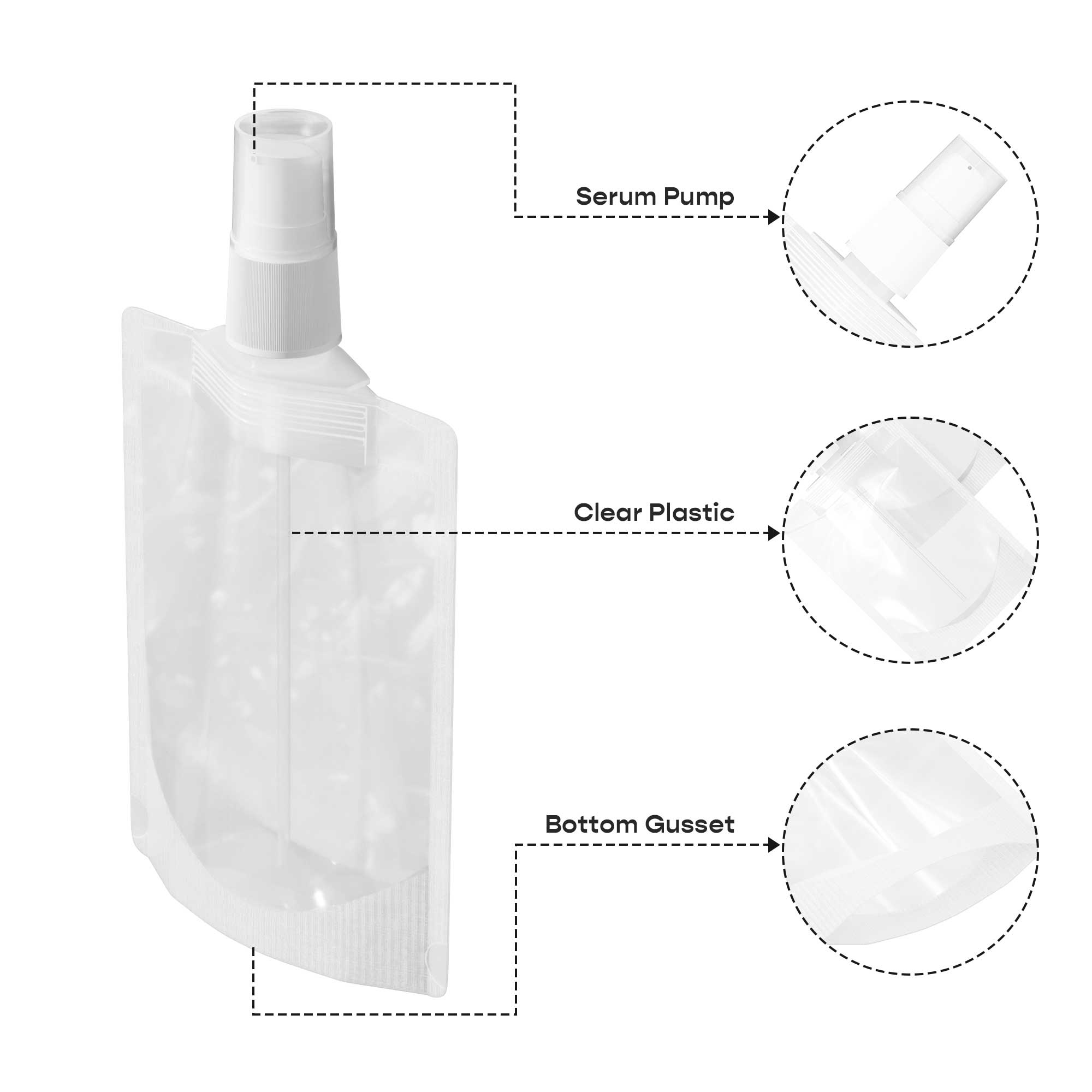 Customizable Frosted Translucent Beauty Packaging with Top Customizable Frosted Translucent Beauty Packaging with Top
