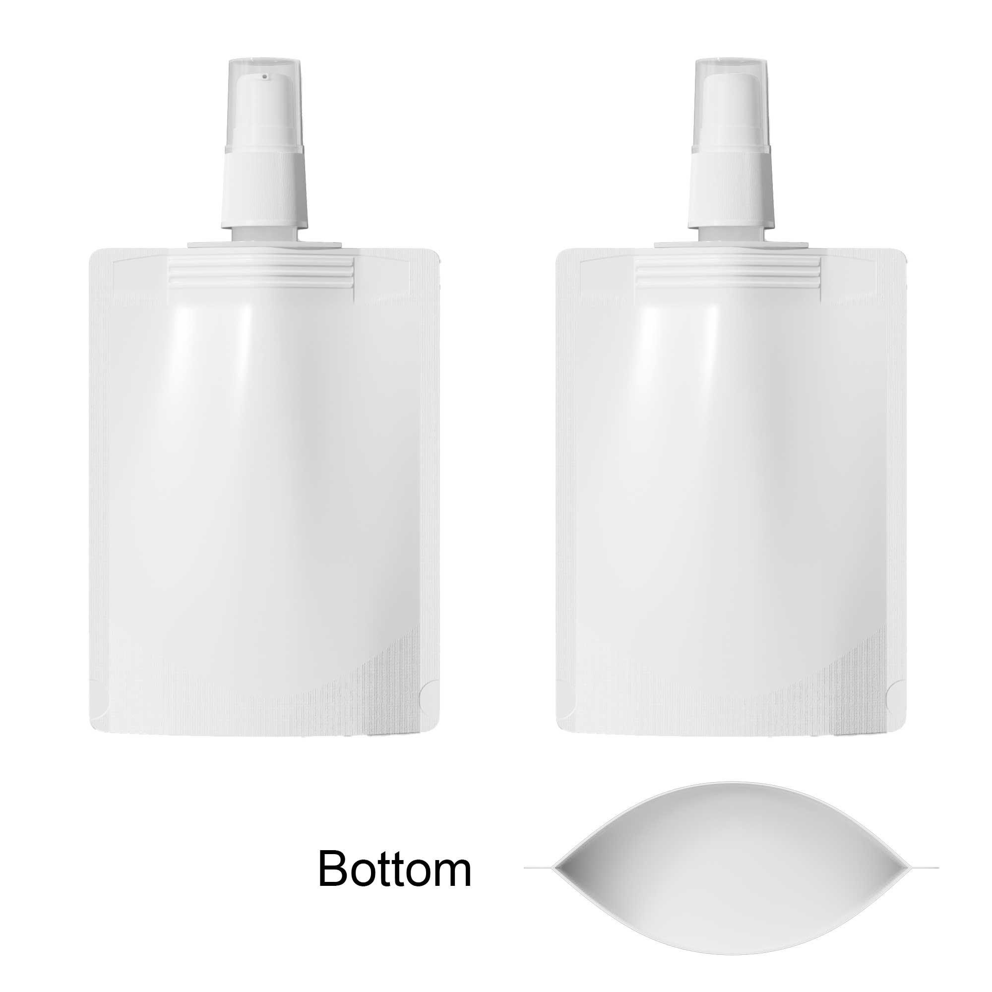 Customizable Frosted Translucent Stand Pouch with Top Wide Customizable Frosted Translucent Stand Pouch with Top Wide
