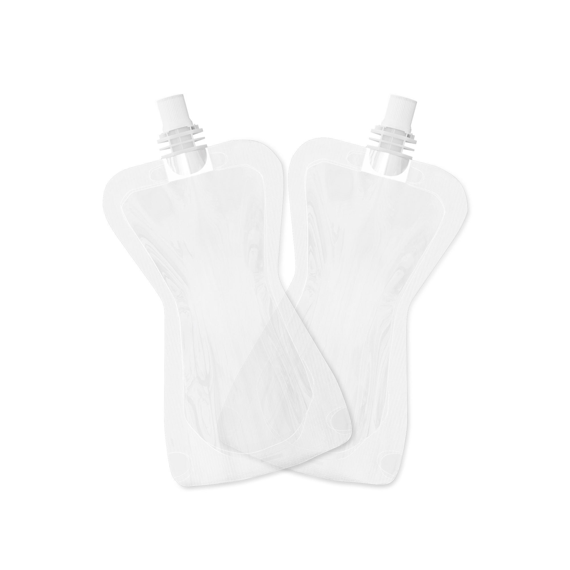 Customizable Glossy Clarity Clear Hourglass Plastic Bottle