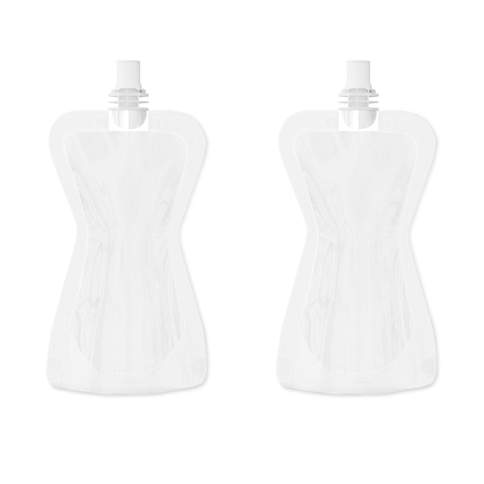 Customizable Glossy Clarity Clear Hourglass Plastic Bottle Customizable Glossy Clarity Clear Hourglass Plastic Bottle