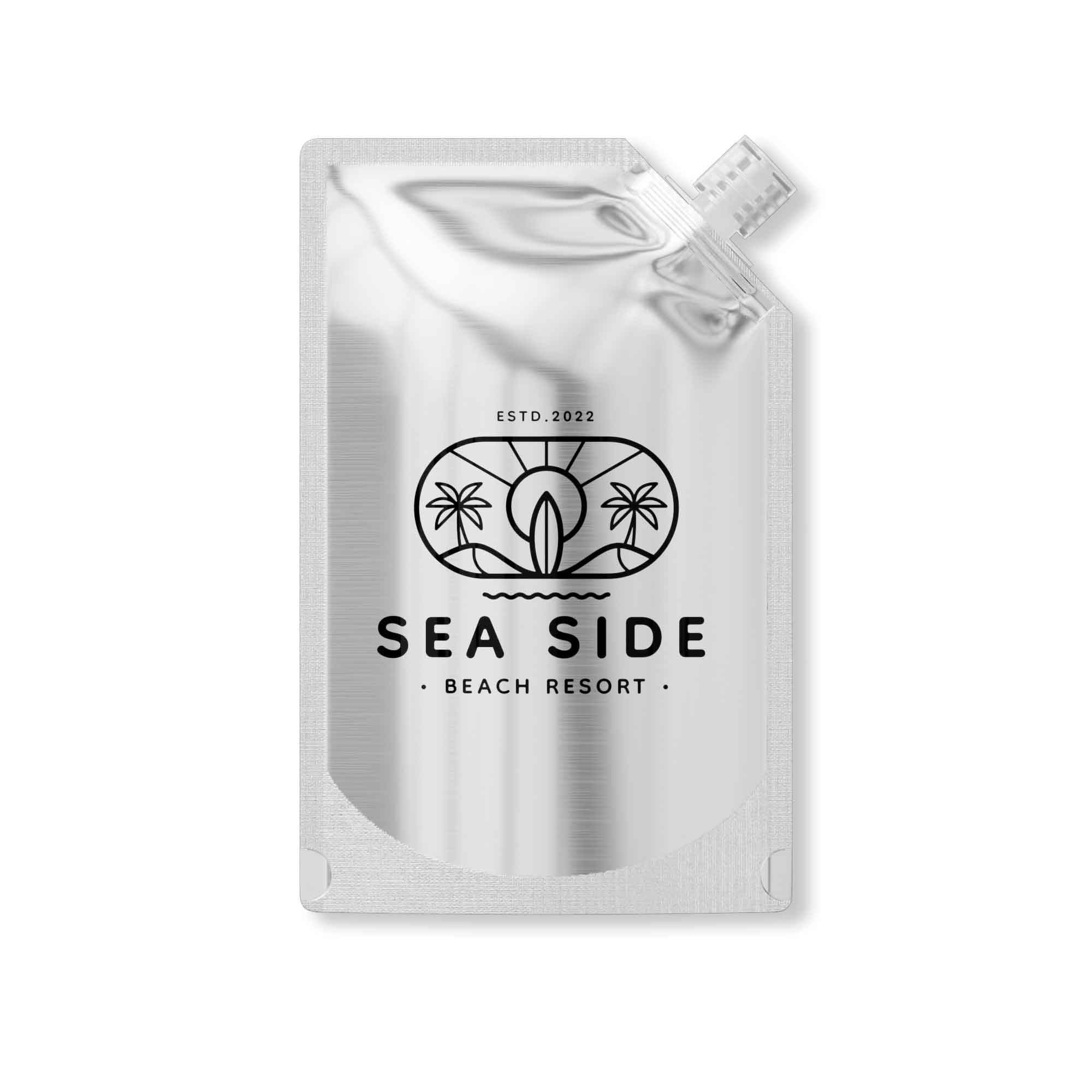 Customizable Glossy Iron Silver Bottle Pouch with Corner Customizable Glossy Iron Silver Bottle Pouch with Corner