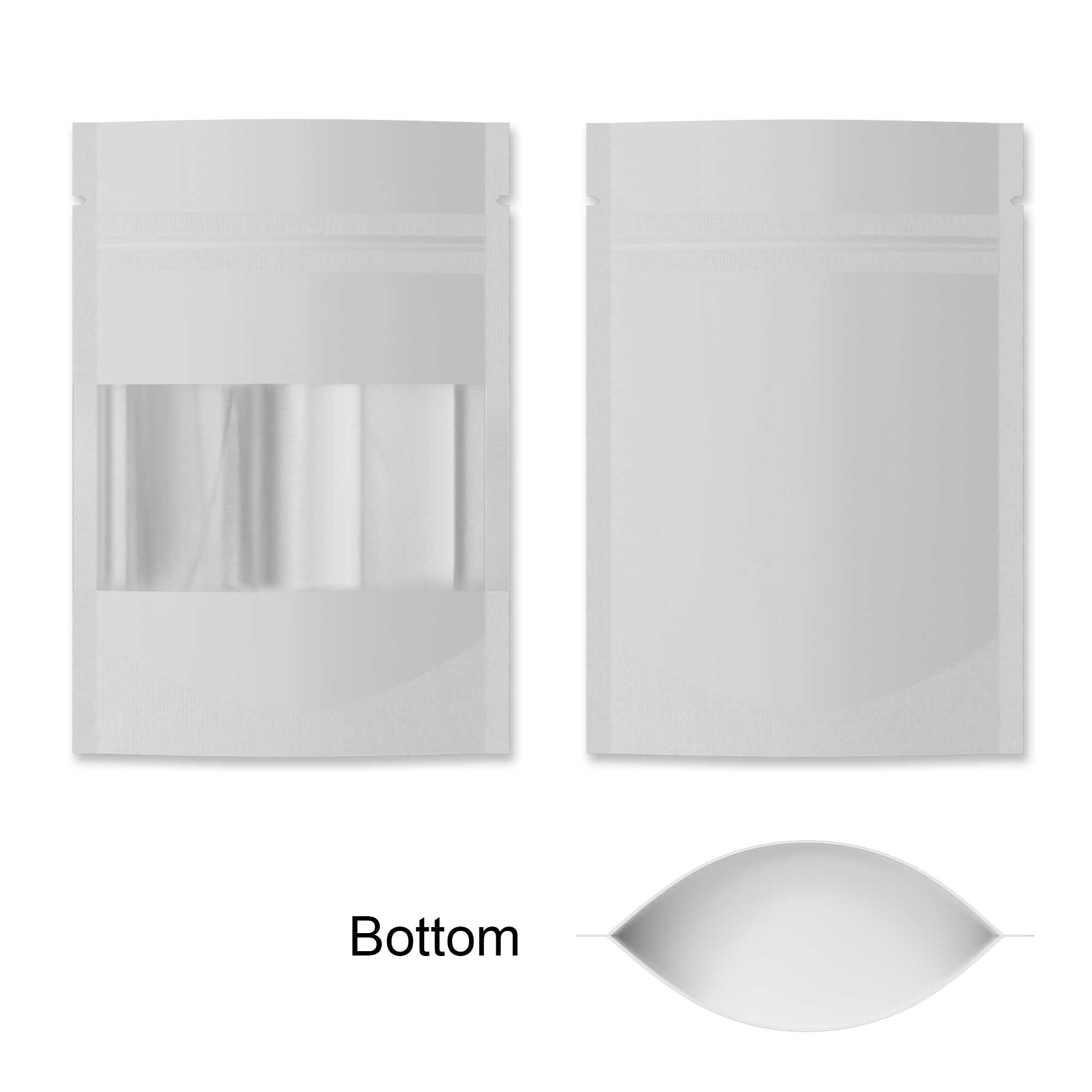 Customizable Glossy Metallic Foil with Transparent Window Customizable Glossy Metallic Foil with Transparent Window