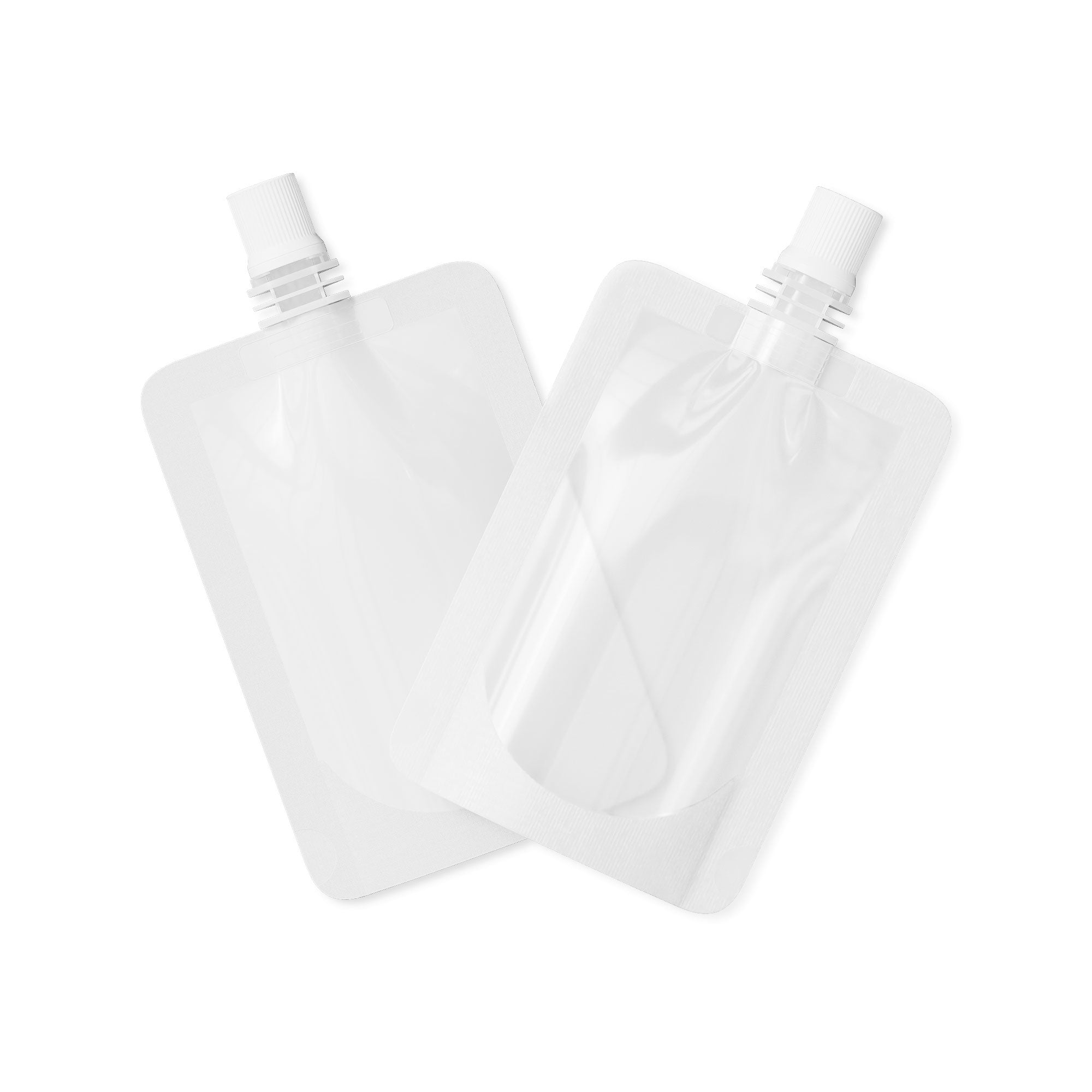 Customizable Glossy Plastic Bottle Pouch with Top Screw Cap Customizable Glossy Plastic Bottle Pouch with Top Screw Cap