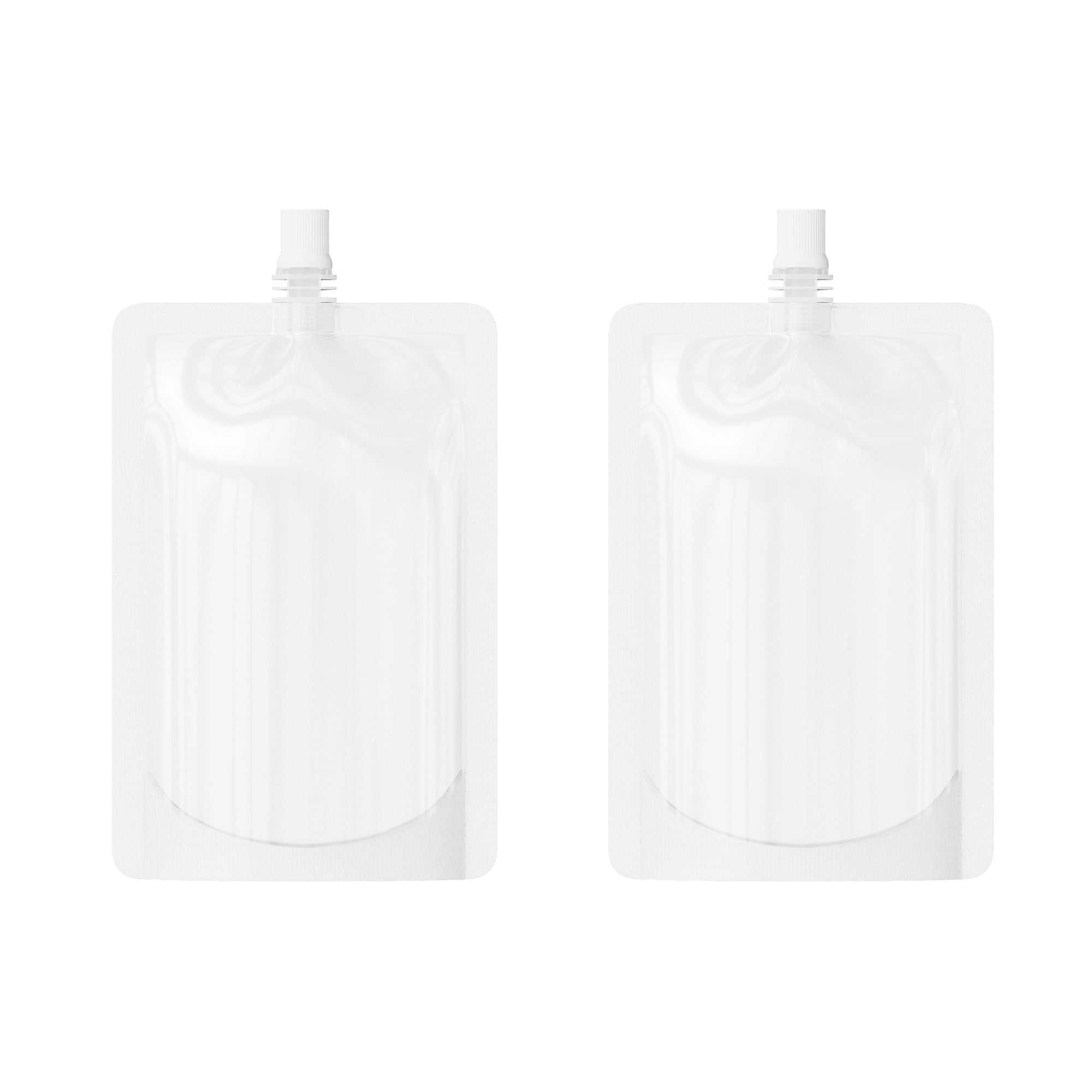 Customizable Glossy Plastic Bottle Pouch with Top Screw Cap Customizable Glossy Plastic Bottle Pouch with Top Screw Cap