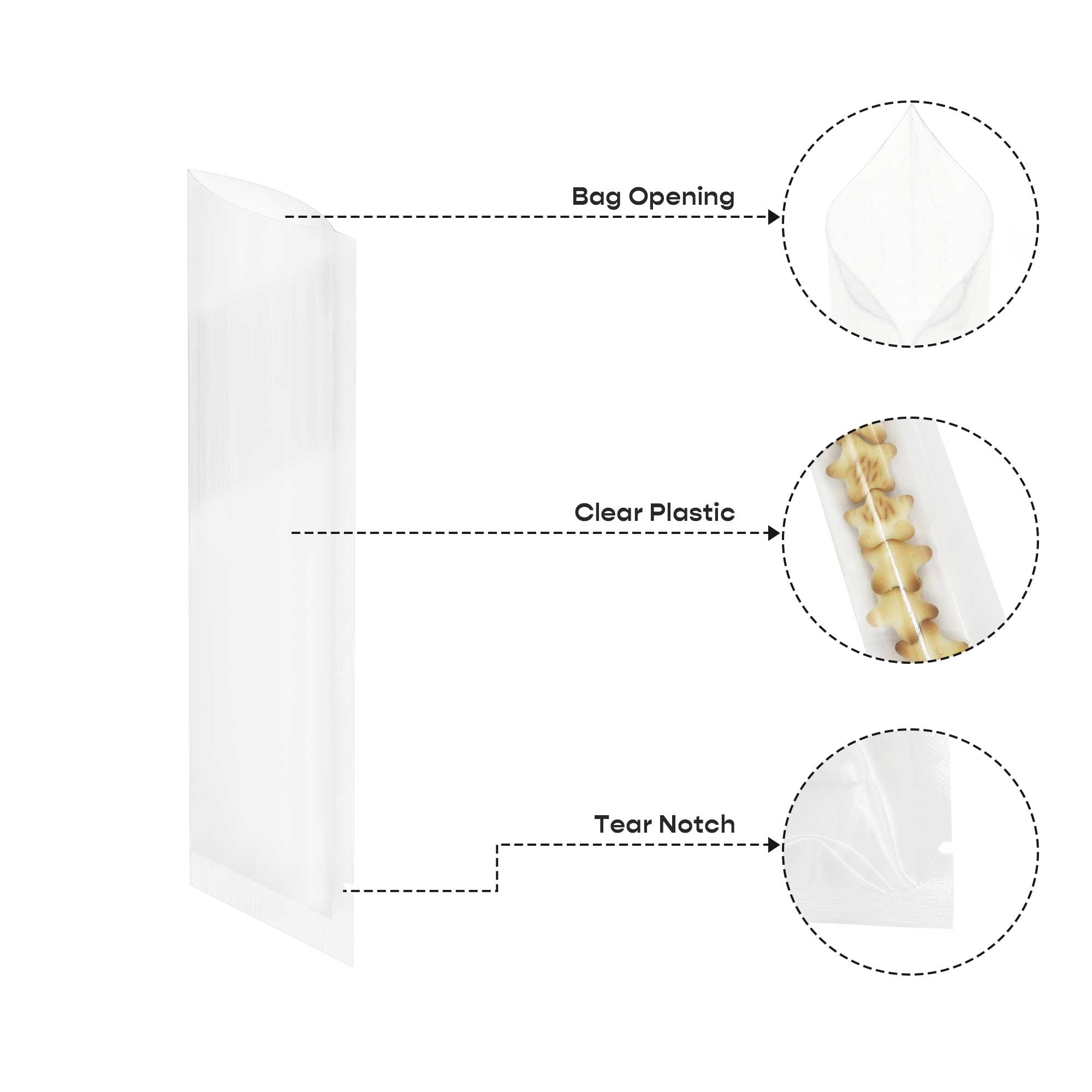 Customizable Glossy Quartz Clear Plastic Flat Open Top Stick Customizable Glossy Quartz Clear Plastic Flat Open Top Stick
