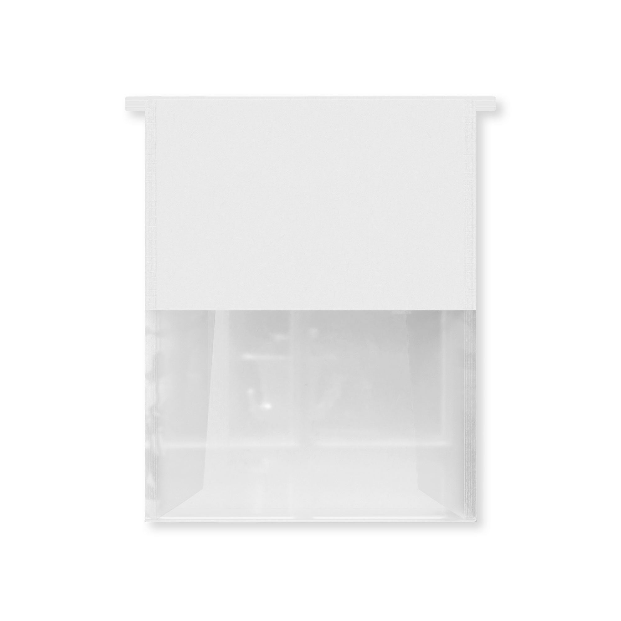 Customizable Half Colored Cotton Paper Open Top Side Gusset