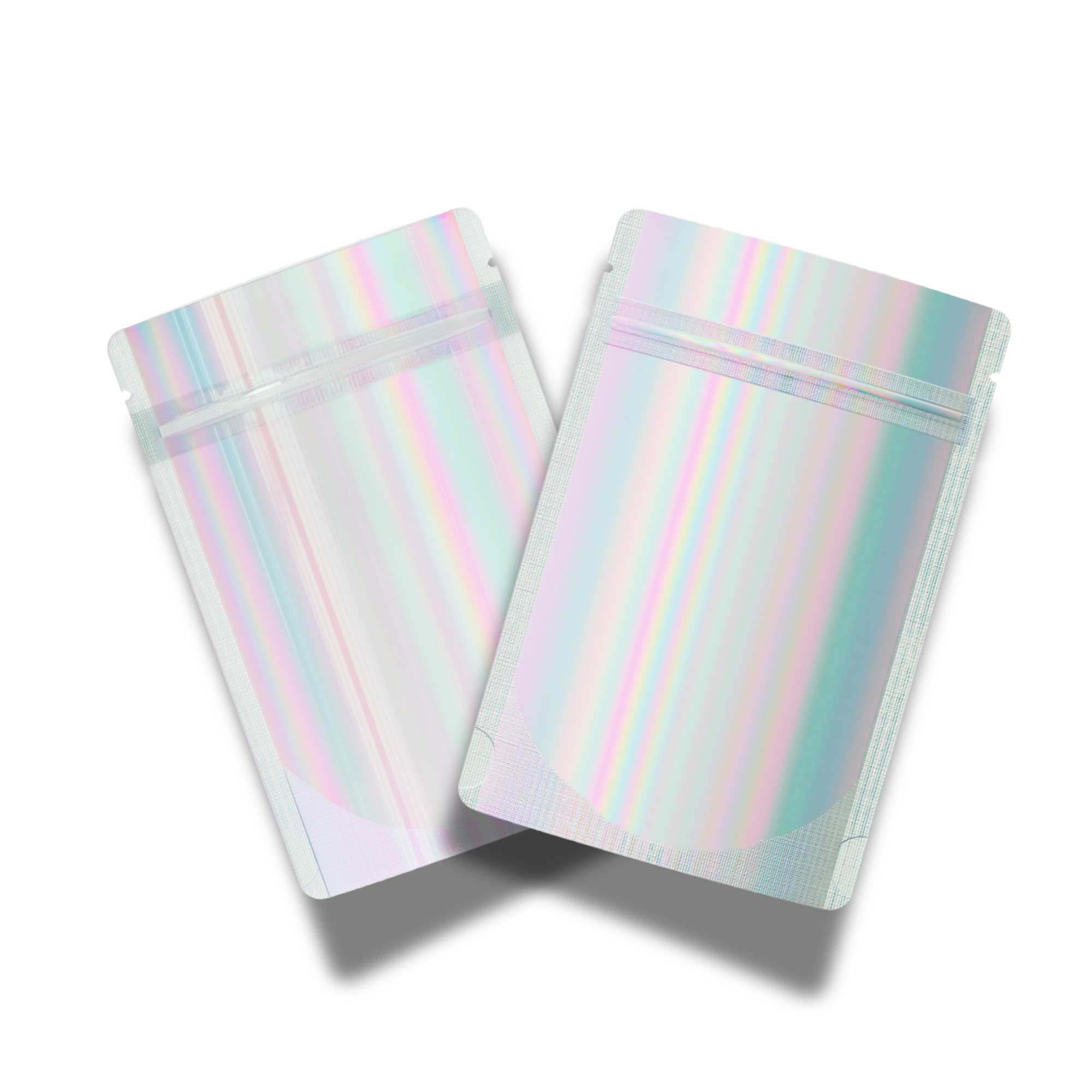 Customizable Half Diamond Holographic Stand Up Zipper Seal Customizable Half Diamond Holographic Stand Up Zipper Seal