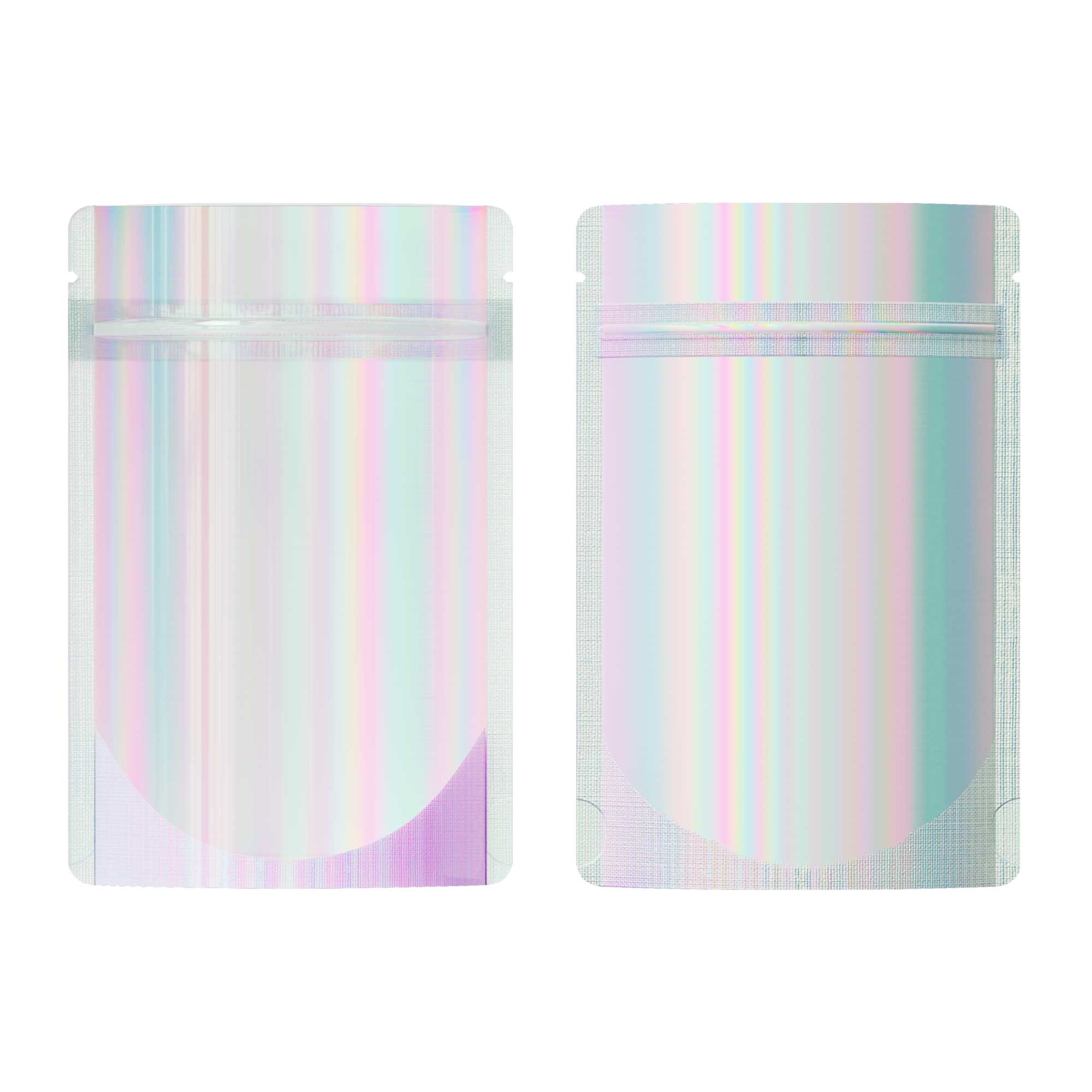 Customizable Half Diamond Holographic Stand Up Zipper Seal Customizable Half Diamond Holographic Stand Up Zipper Seal