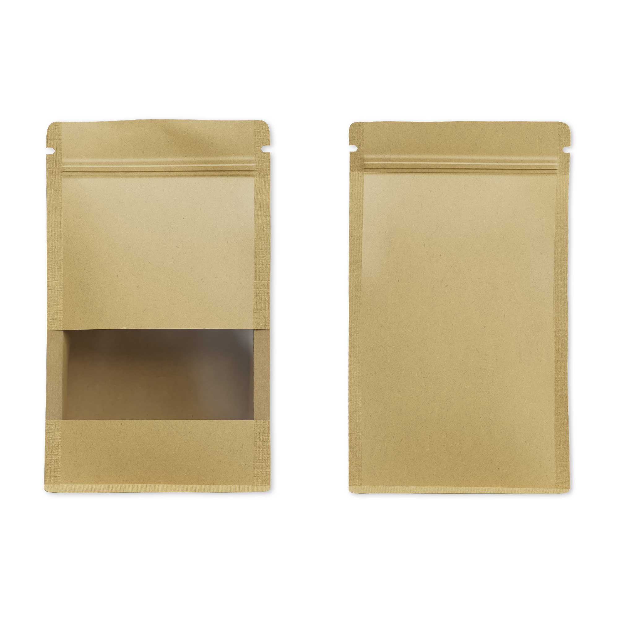 Customizable Krafty Brown Paper Side Gusset with Translucent Customizable Krafty Brown Paper Side Gusset with Translucent