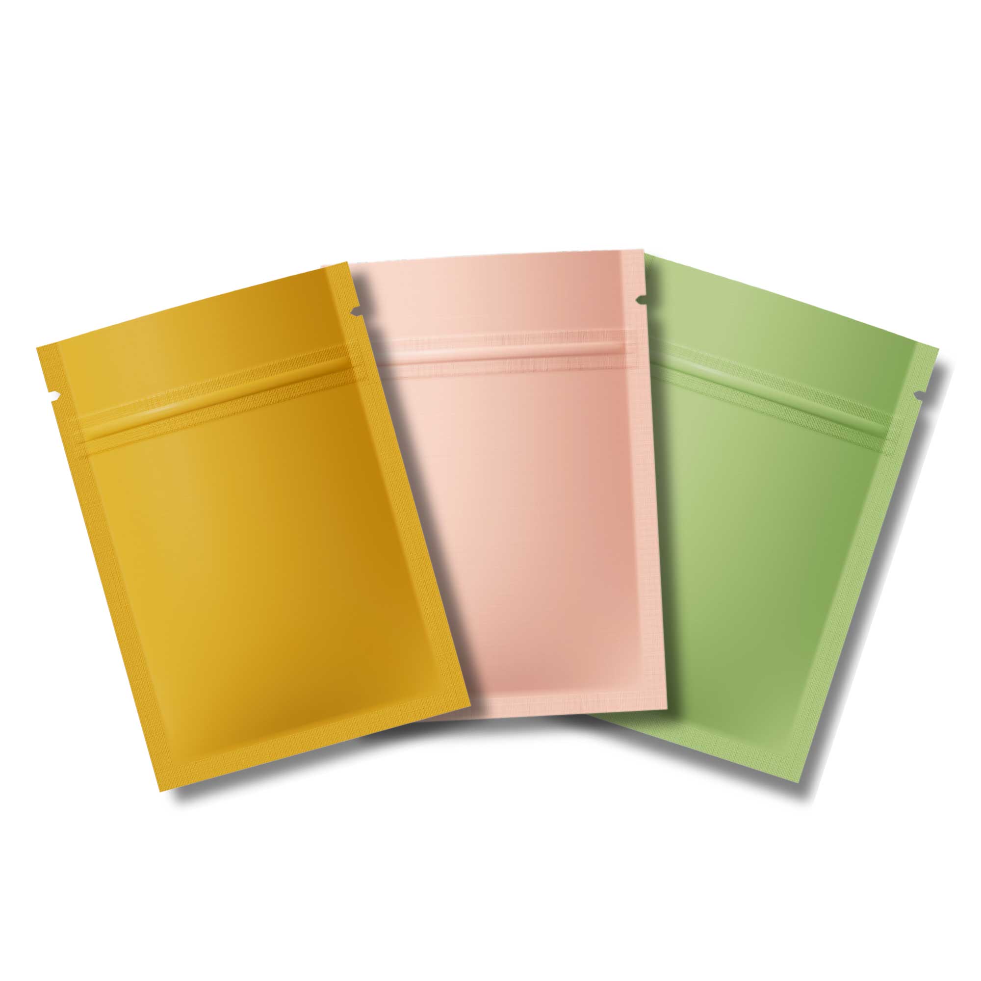 Customizable Matte Double Sided Metallic Mylar Flat Zipper