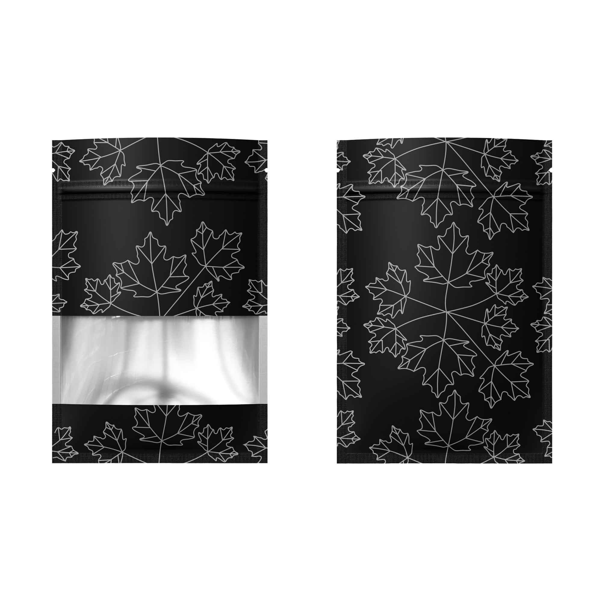 Customizable Matte Frosted Window Maple Leaves Design Customizable Matte Frosted Window Maple Leaves Design