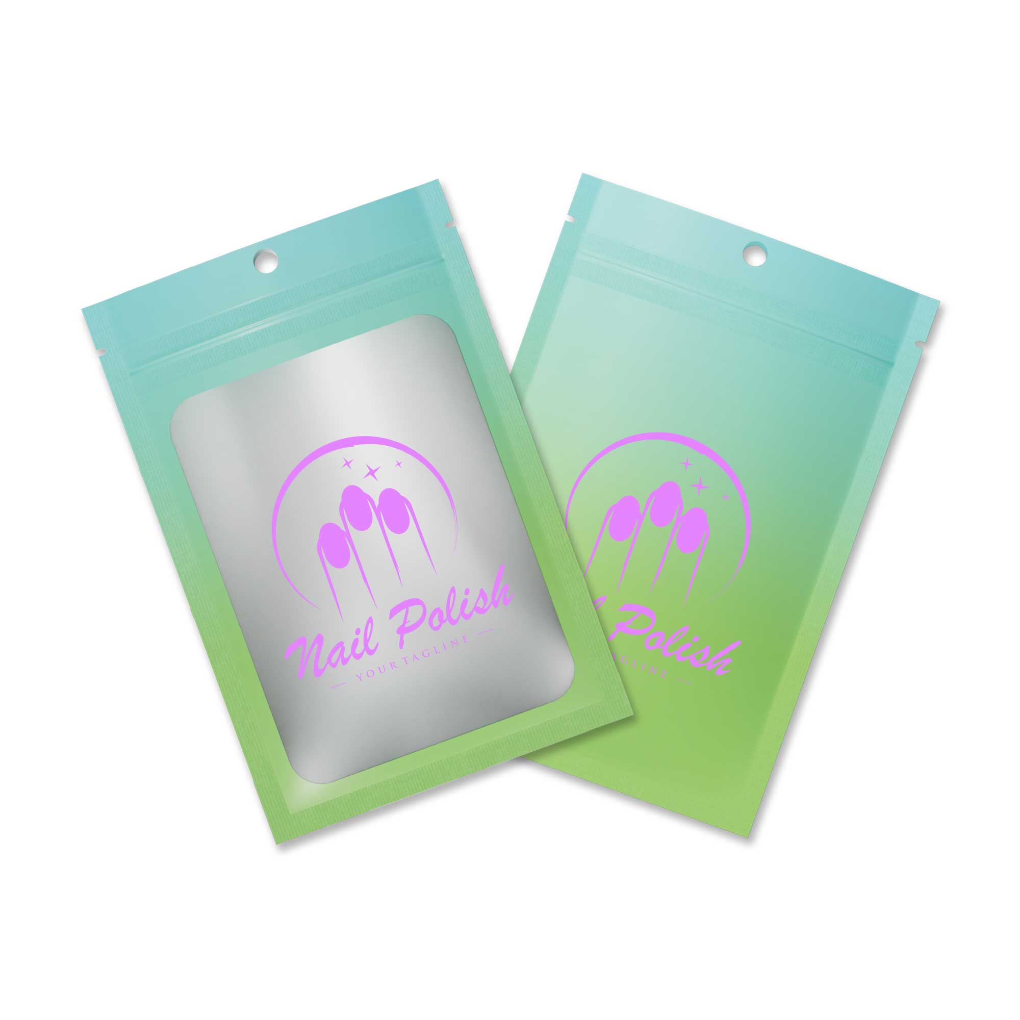 Customizable Matte Gradient Flat Zipper Seal Bags with Customizable Matte Gradient Flat Zipper Seal Bags with