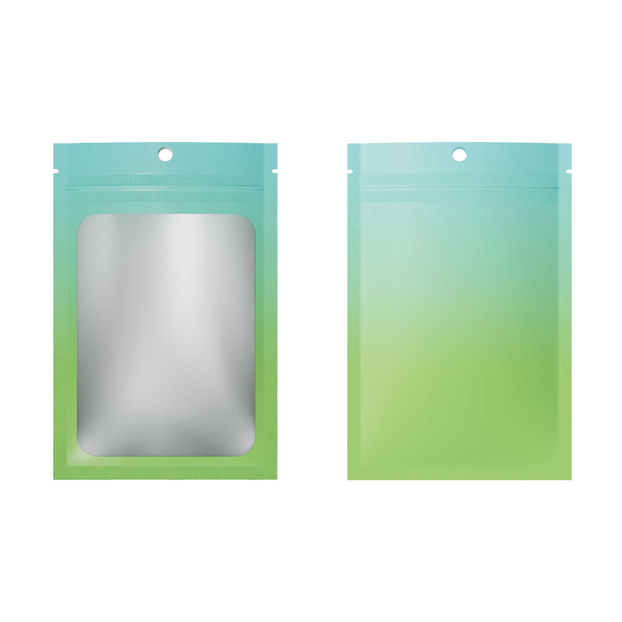 Customizable Matte Gradient Flat Zipper Seal Bags with Customizable Matte Gradient Flat Zipper Seal Bags with