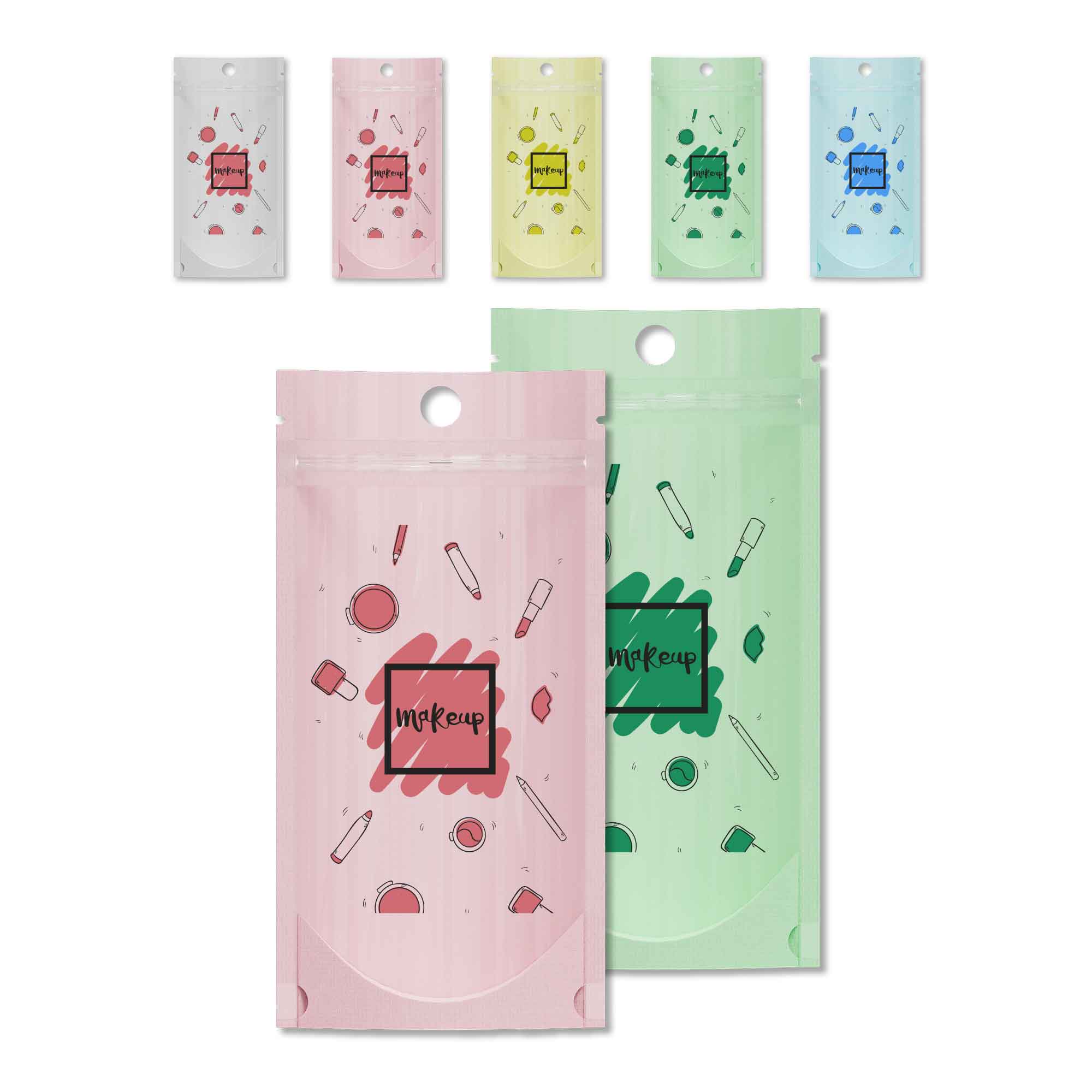 Customizable Pastel Tall Stand Up Zipper Seal Bags with Customizable Pastel Tall Stand Up Zipper Seal Bags with
