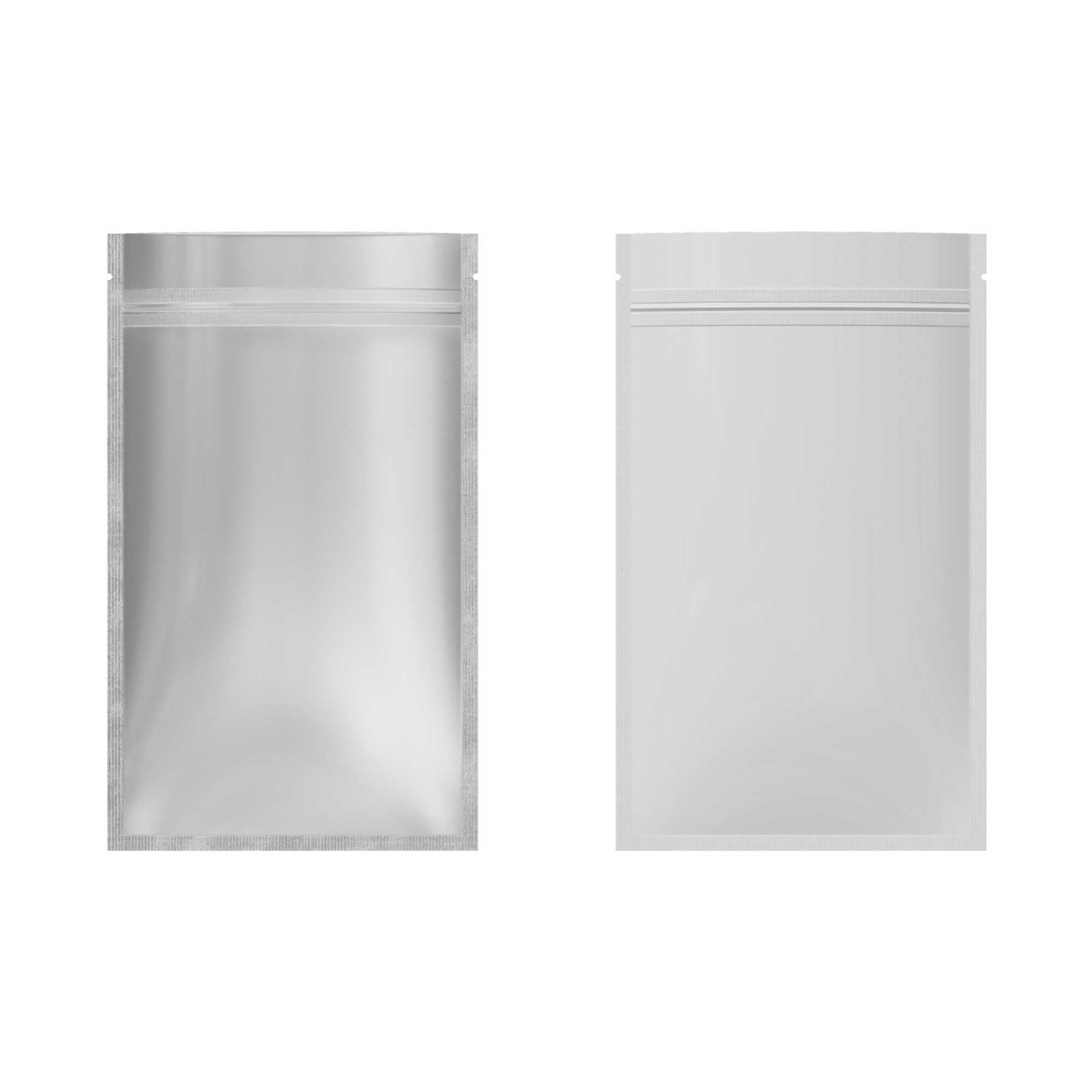 Customizable Single Side Clear Front with Chrome Silver Customizable Single Side Clear Front with Chrome Silver