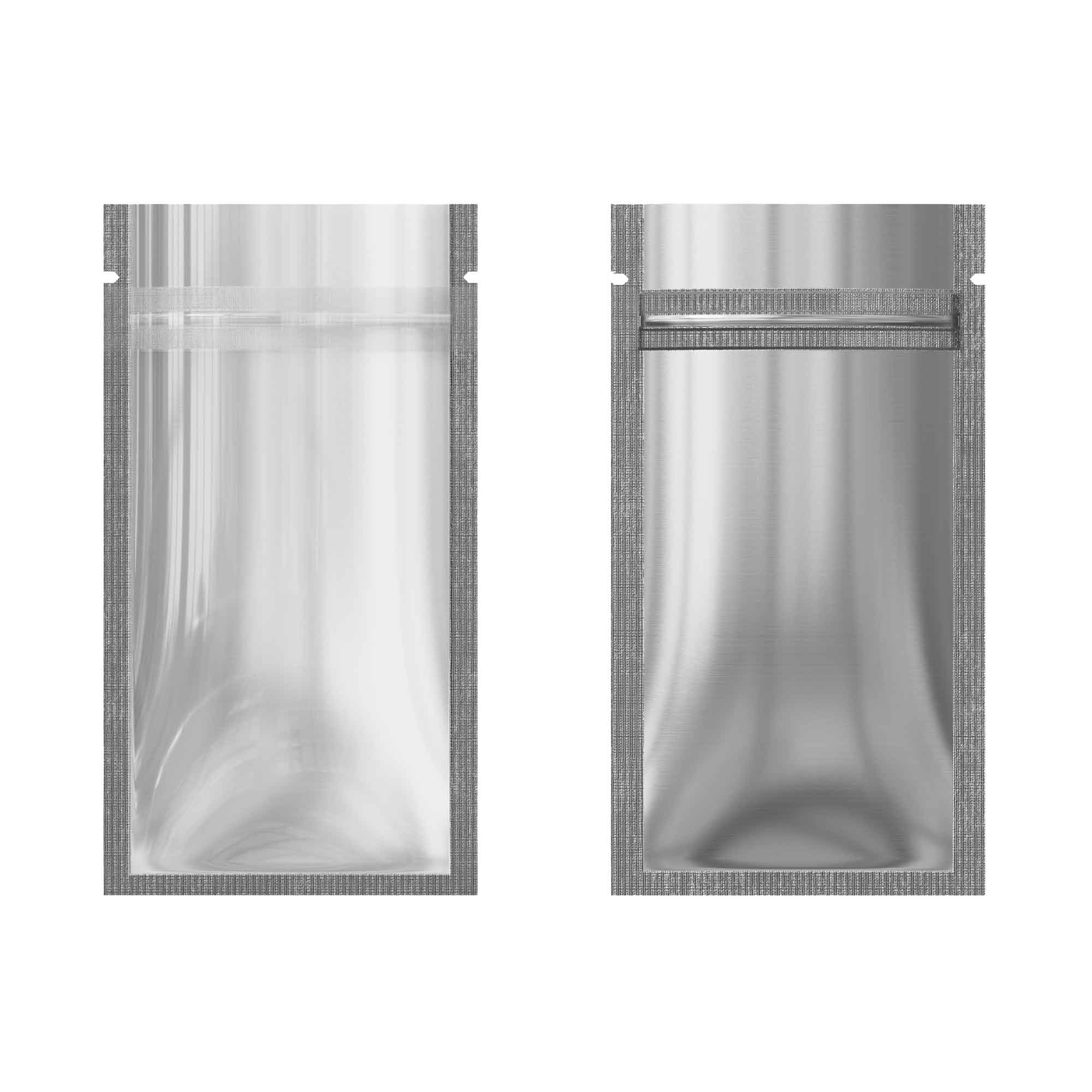 Customizable Single Side Clear Front with Chrome Silver Meta Customizable Single Side Clear Front with Chrome Silver Meta