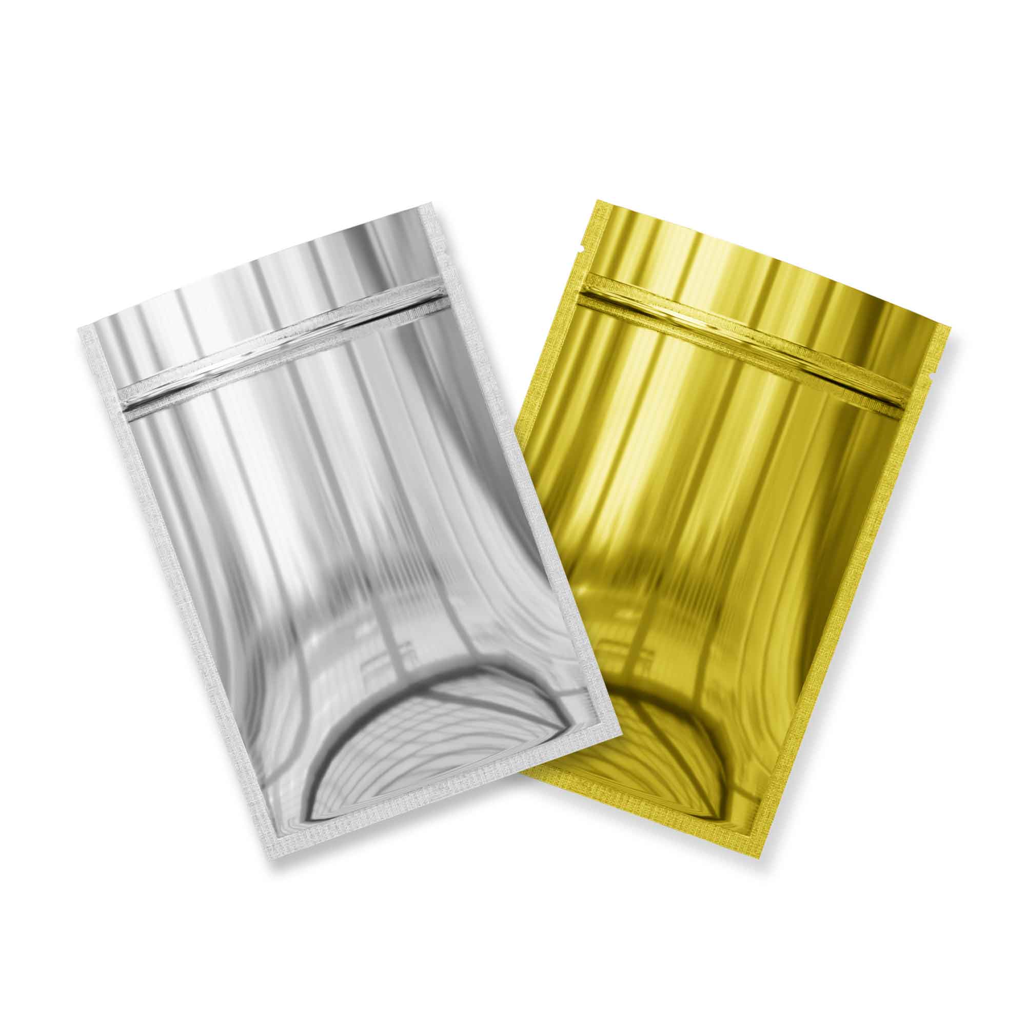 Customizable Smooth Glossy Double-Sided Mylar Flat Zipper