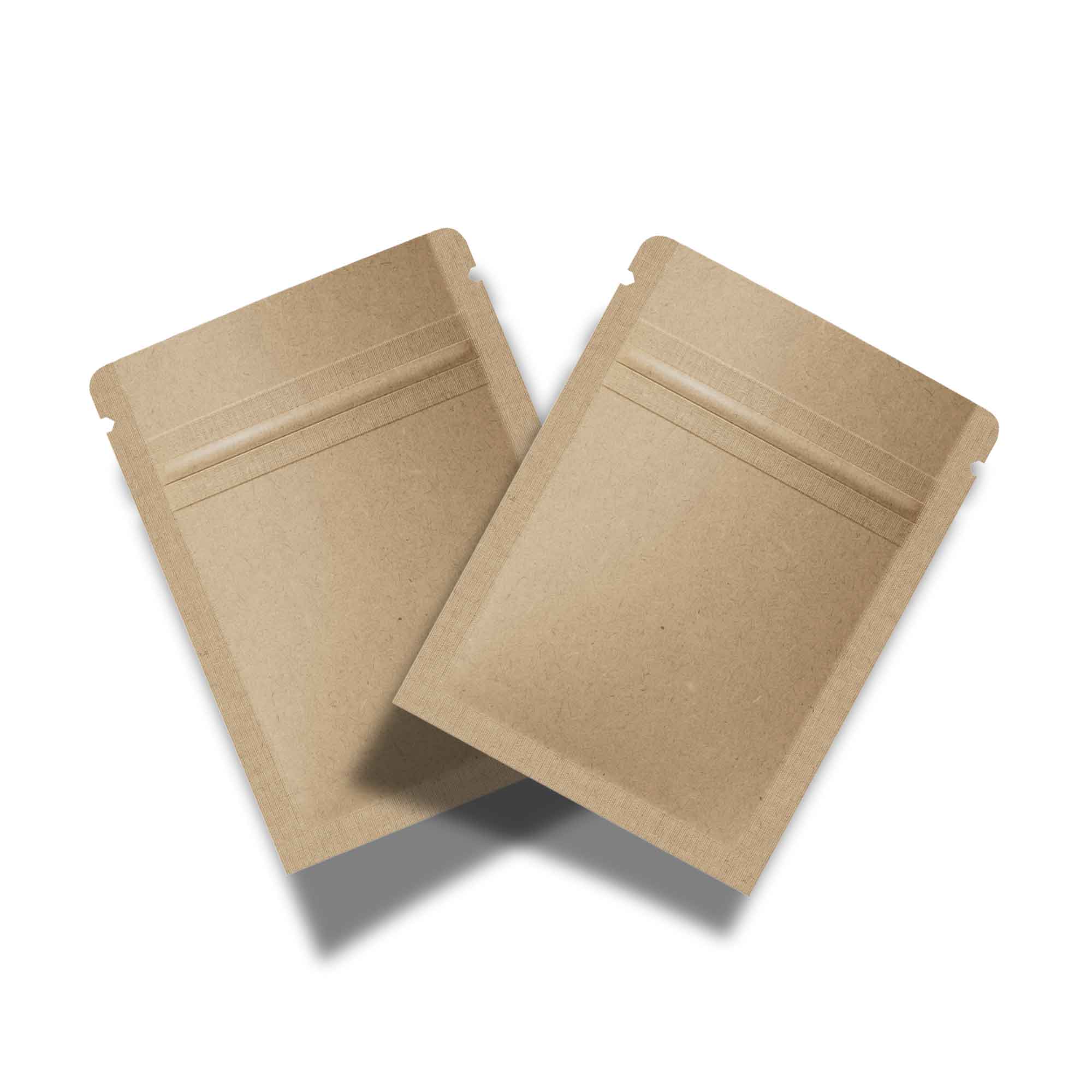 Customizable Vintage Brown Double Sided Kraft Flat Zipper Customizable Vintage Brown Double Sided Kraft Flat Zipper