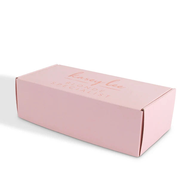 Customized Pink Shipping Packaging Box Embossing Matt Customized Pink Shipping Packaging Box Embossing Matt