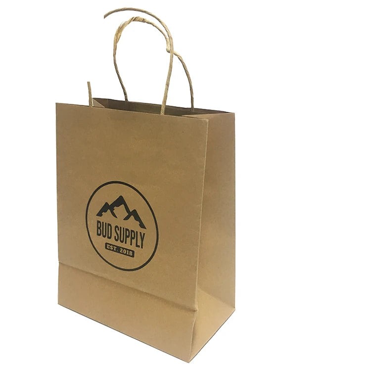Customized Shopping Gift Brown Kraft Paper Bag with Twisted Customized Shopping Gift Brown Kraft Paper Bag with Twisted