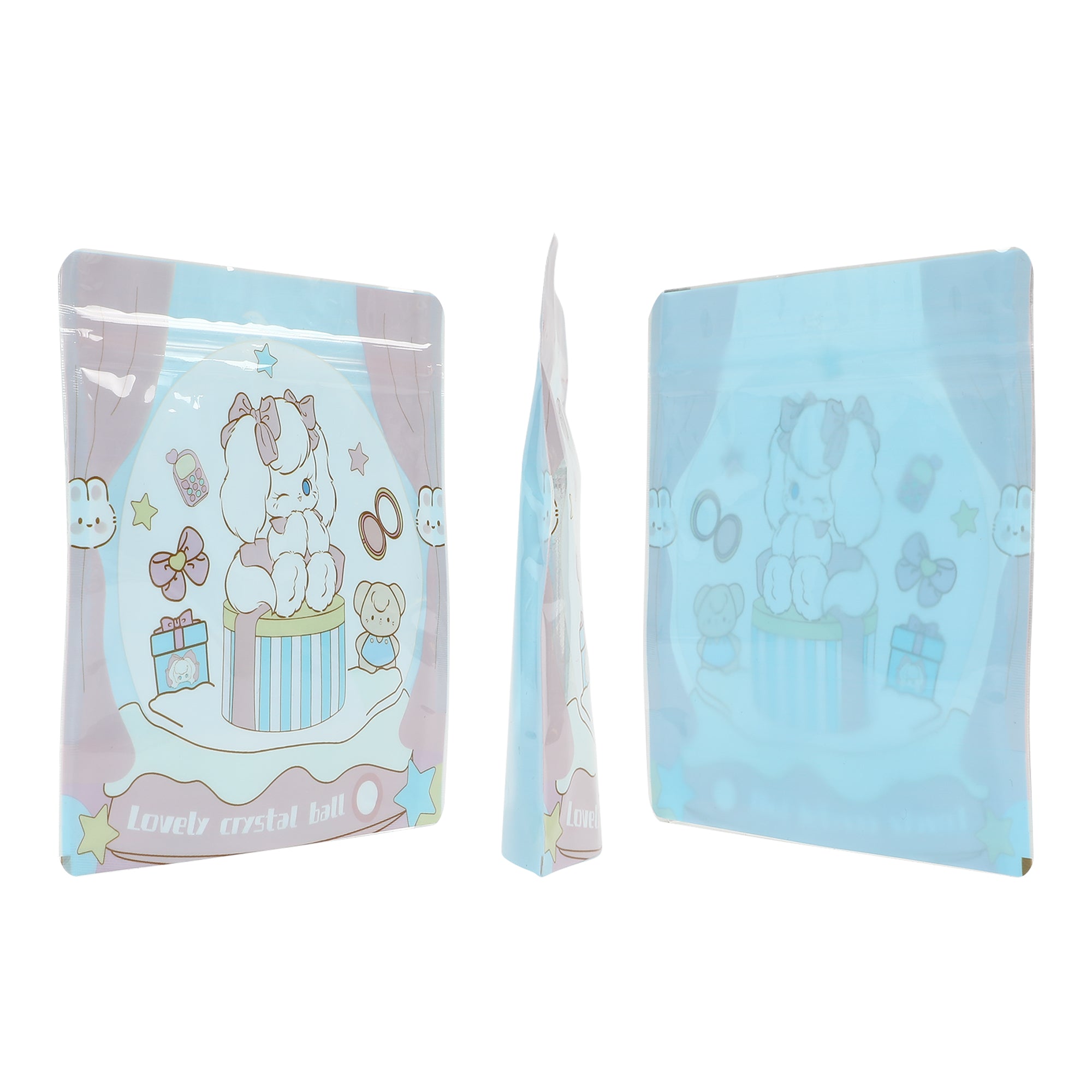 Cute Rabbit Designed Glossy Stand Strong Packaging Bags Cute Rabbit Designed Glossy Stand Strong Packaging Bags