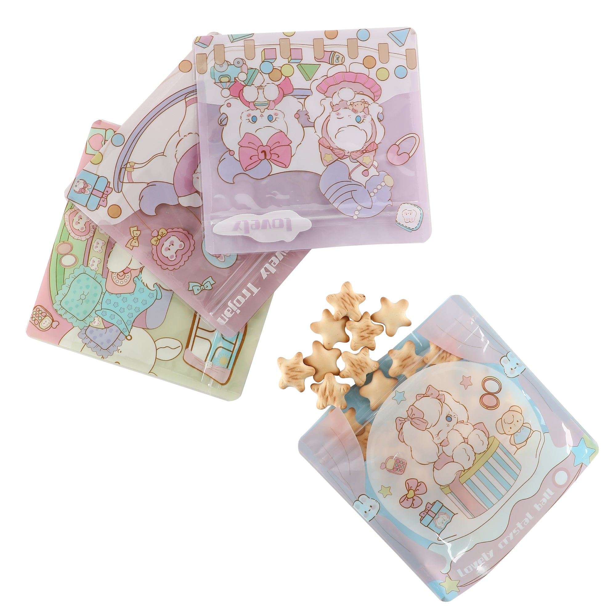 Cute Rabbit Designed Glossy Stand Strong Packaging Bags Cute Rabbit Designed Glossy Stand Strong Packaging Bags