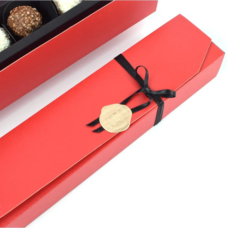 Delicate Customized Chocolate Gift White Card Delicate Customized Chocolate Gift White Card