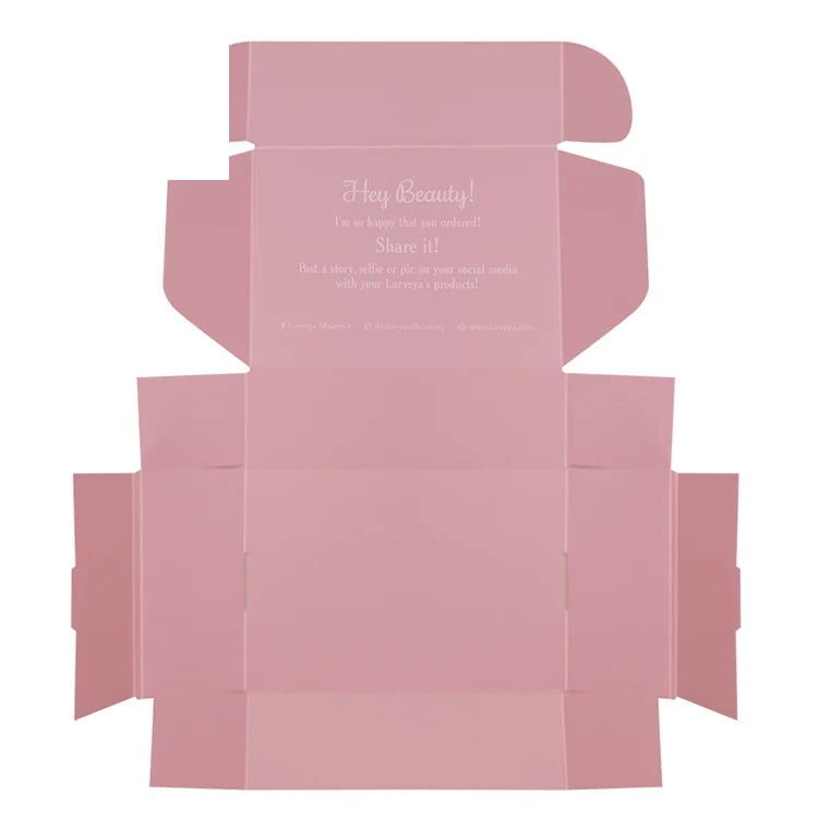 Double Pink Corrugated Board Shipping Packaging Box Matte Double Pink Corrugated Board Shipping Packaging Box Matte