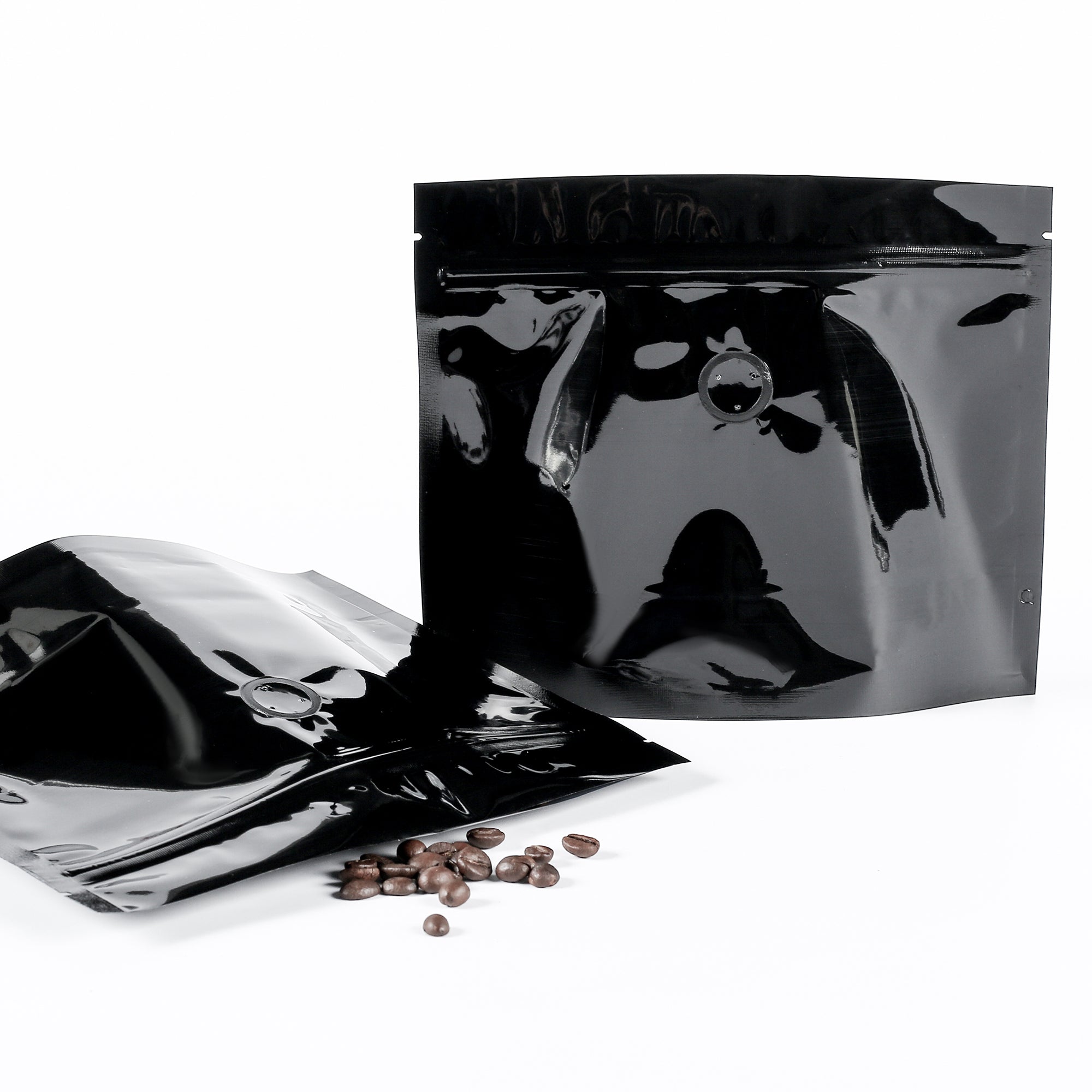 Double-Sided Glossy Café Mirror Black Horizontal Mylar