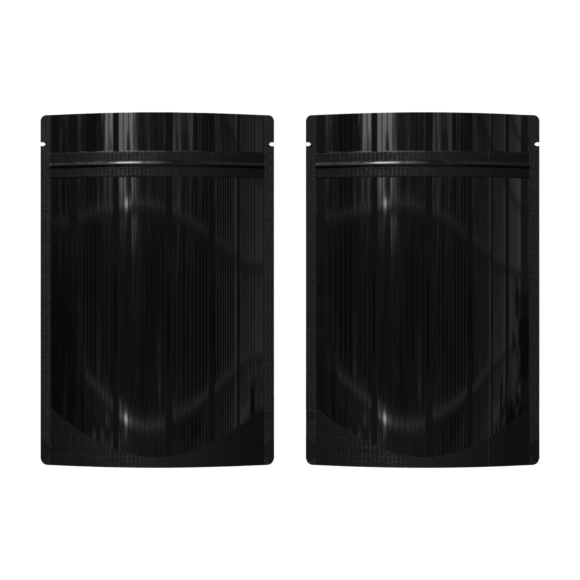 Double-Sided Glossy Mirror Black Mylar Stand Strong Bags Double-Sided Glossy Mirror Black Mylar Stand Strong Bags