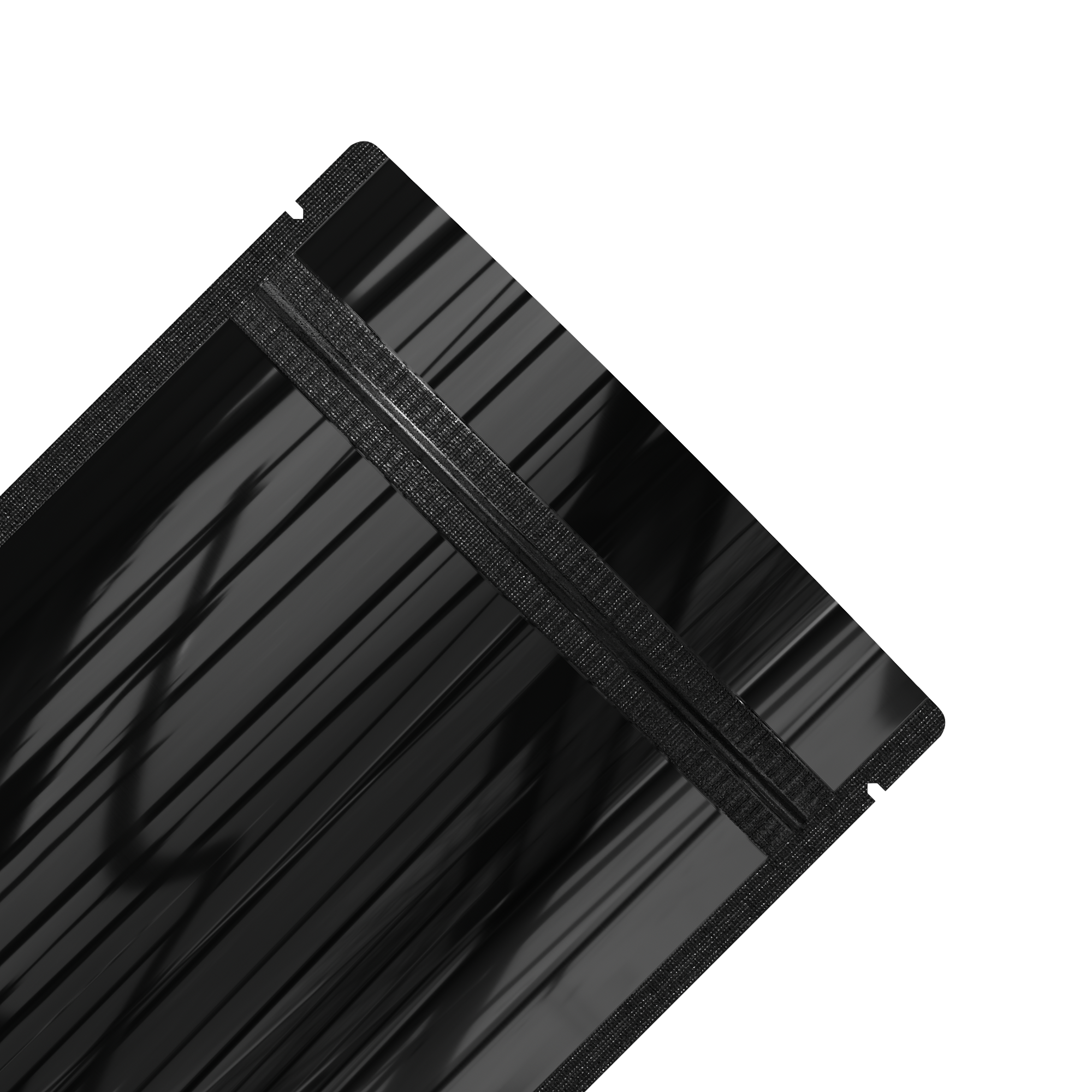 Double-Sided Glossy Mirror Black Mylar Stand Strong Bags Double-Sided Glossy Mirror Black Mylar Stand Strong Bags