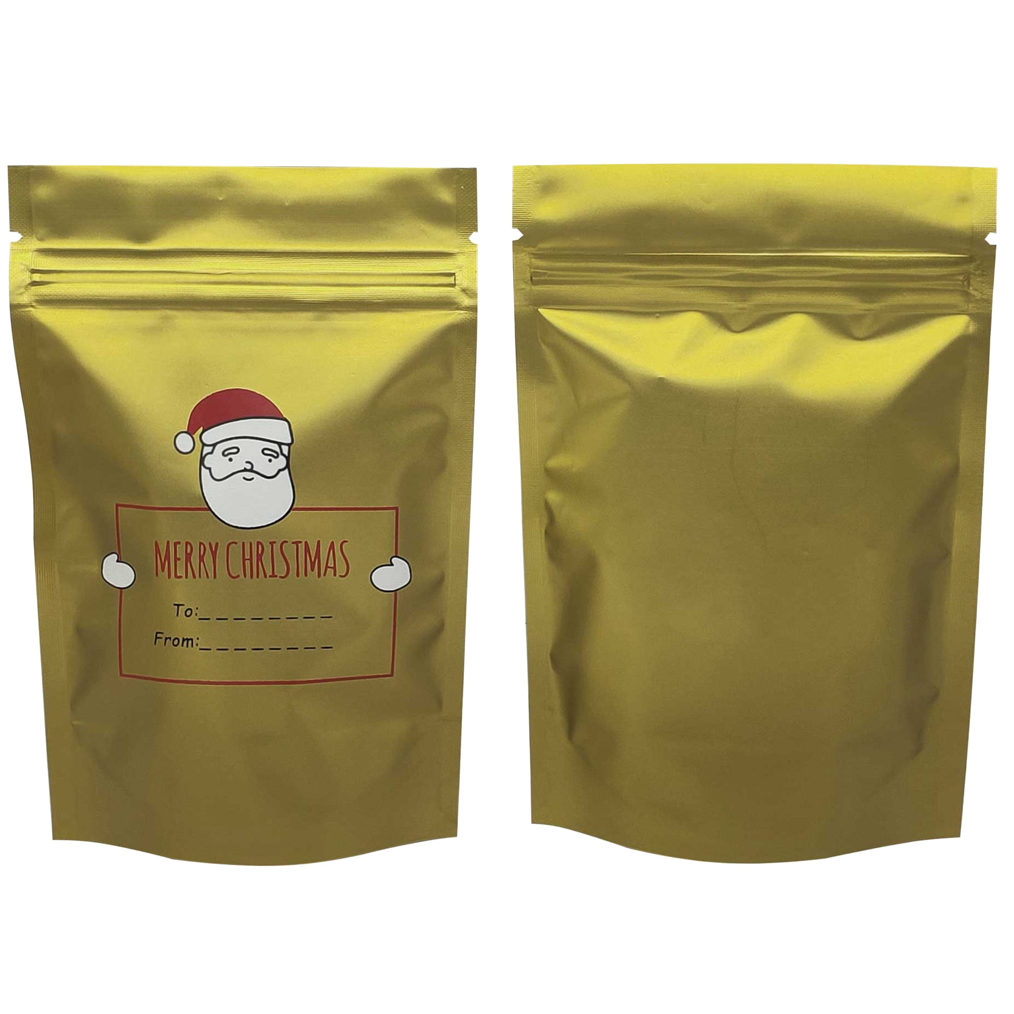 Double-Sided Matte Christmas Designed Mylar Stand Strong Double-Sided Matte Christmas Designed Mylar Stand Strong