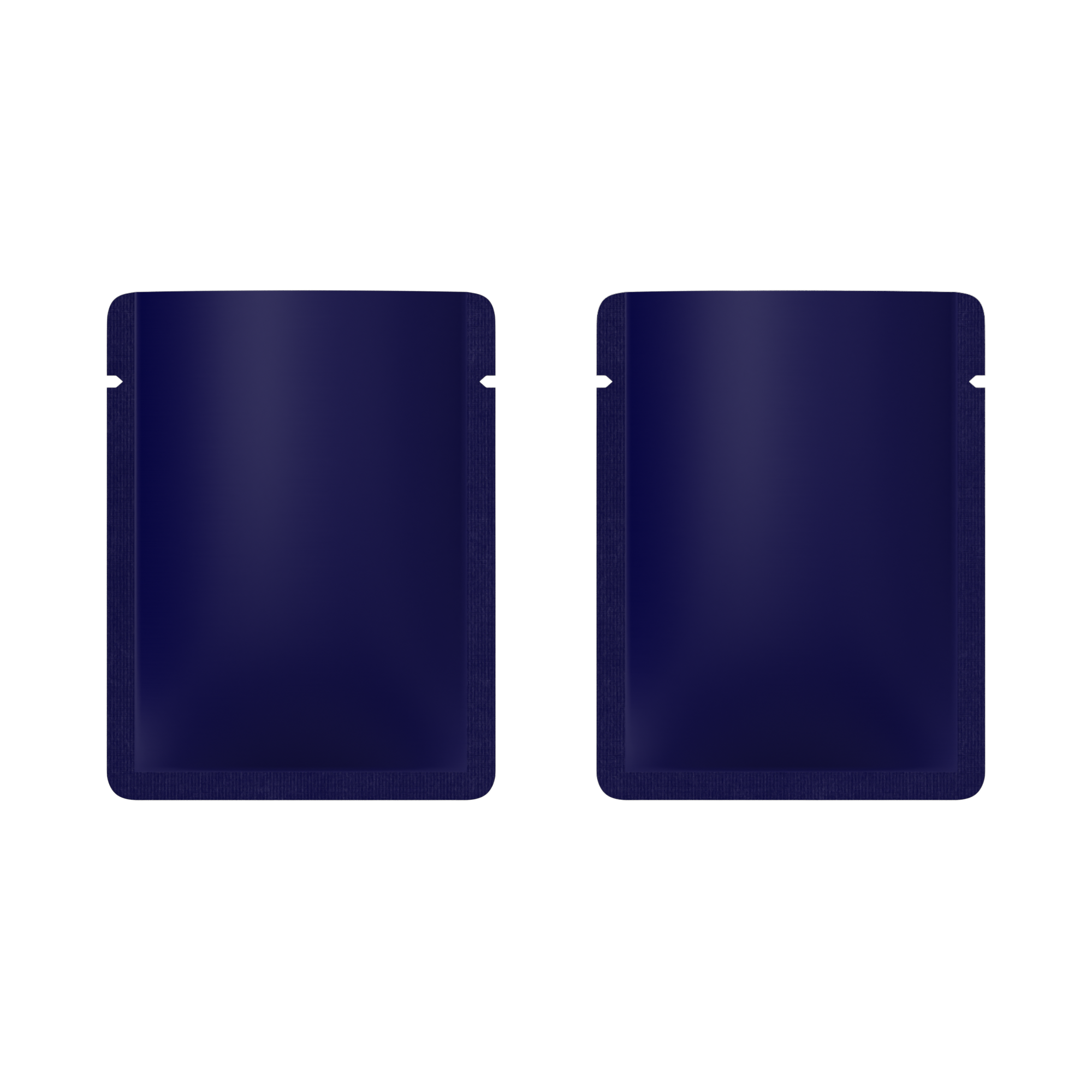 Double-Sided Matte Deep Indigo Blue Aluminum Open Bottom