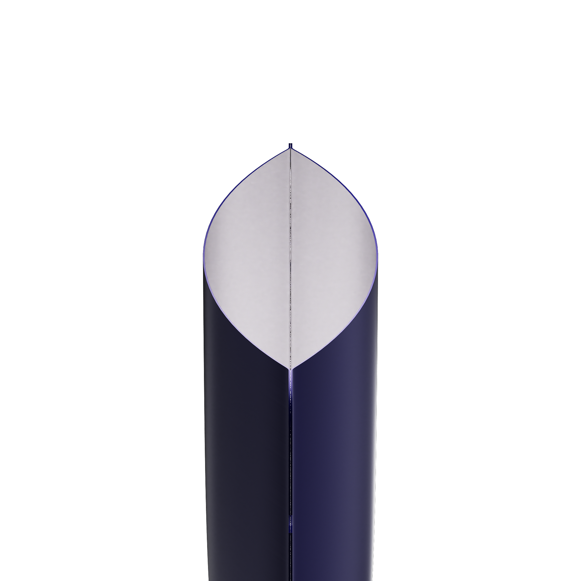 Double-Sided Matte Deep Indigo Blue Aluminum Open Bottom Double-Sided Matte Deep Indigo Blue Aluminum Open Bottom