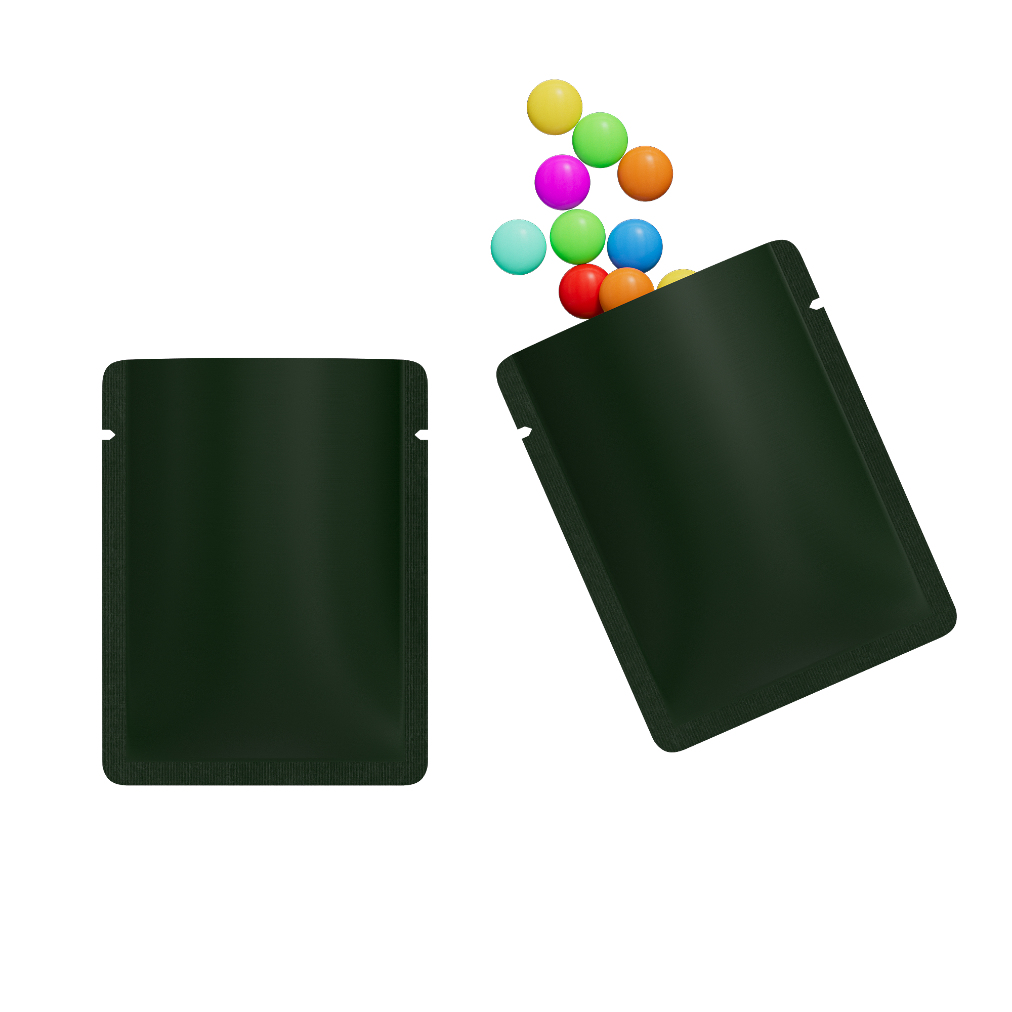 Double-Sided Matte Deep Teal Green Aluminum Open Bottom Double-Sided Matte Deep Teal Green Aluminum Open Bottom