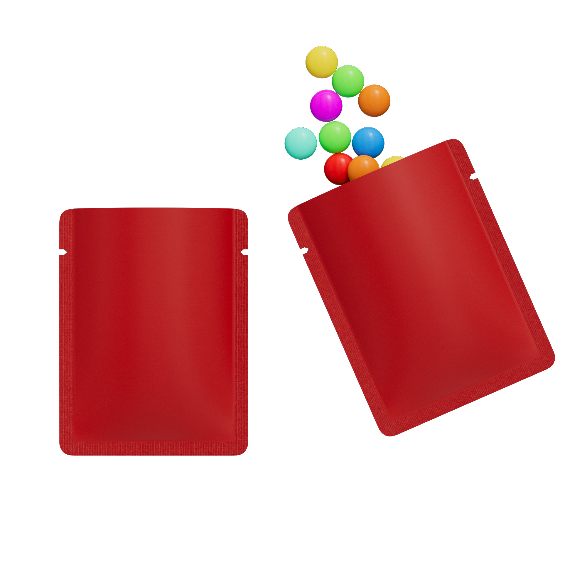 Double-Sided Matte Firetruck Red Aluminum Open Bottom Sample Double-Sided Matte Firetruck Red Aluminum Open Bottom Sample