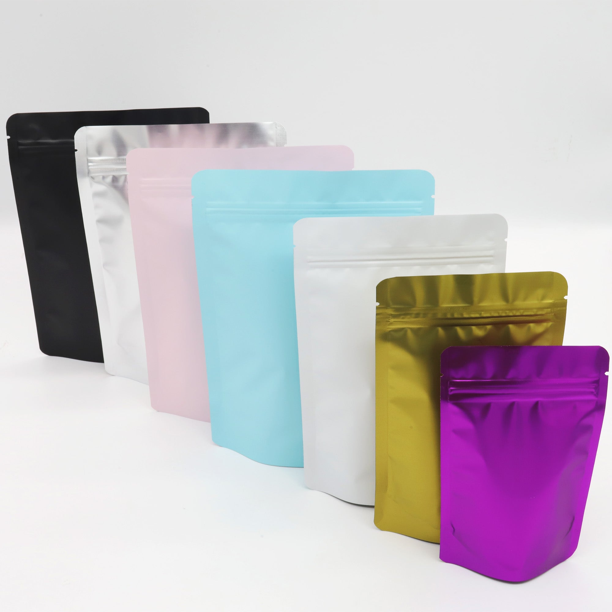 Double-Sided Matte Mylar Stand Strong Bags with Rounded Double-Sided Matte Mylar Stand Strong Bags with Rounded